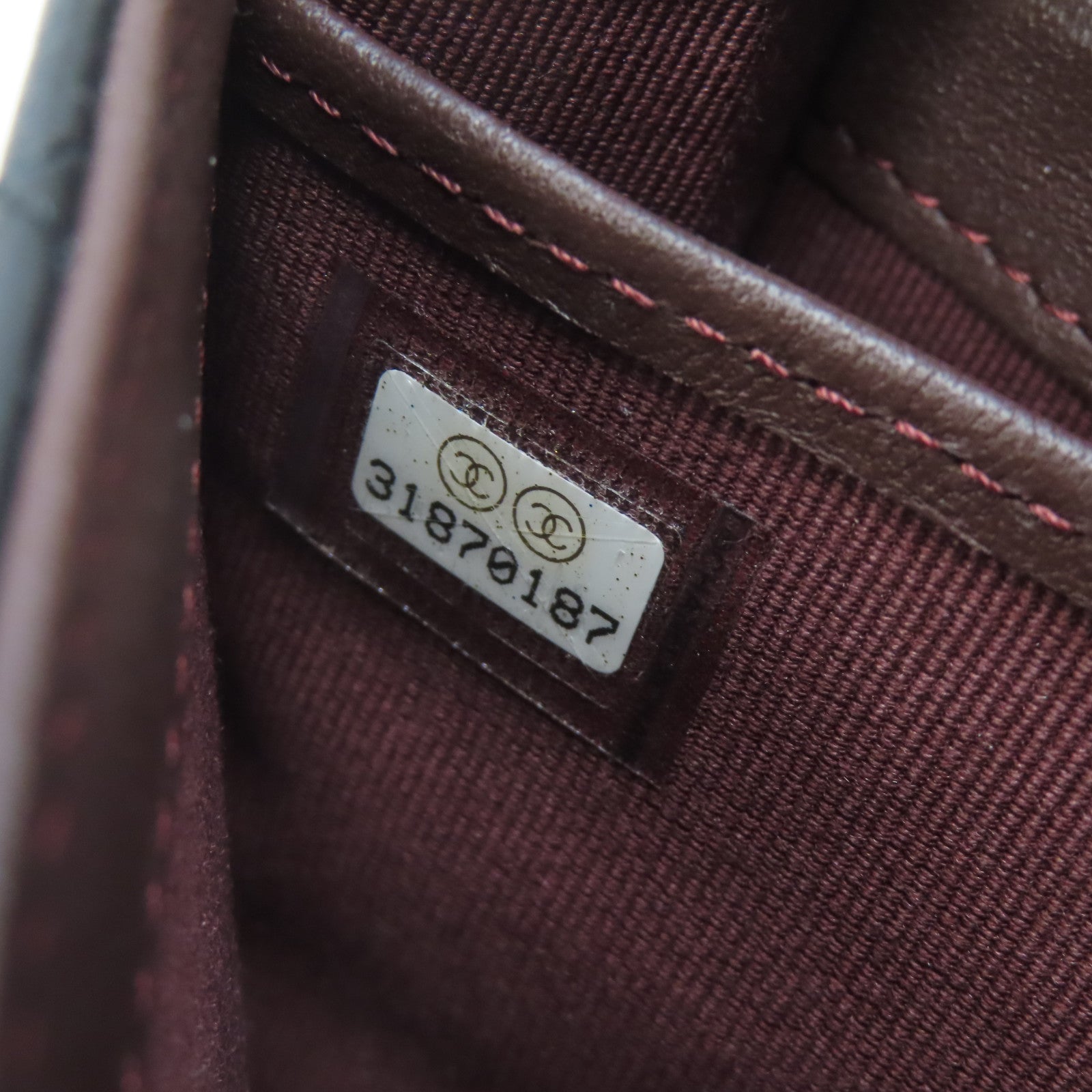 CHANEL 菱格羊皮皮革Classic Flap Long Wallet金扣長錢包黑色