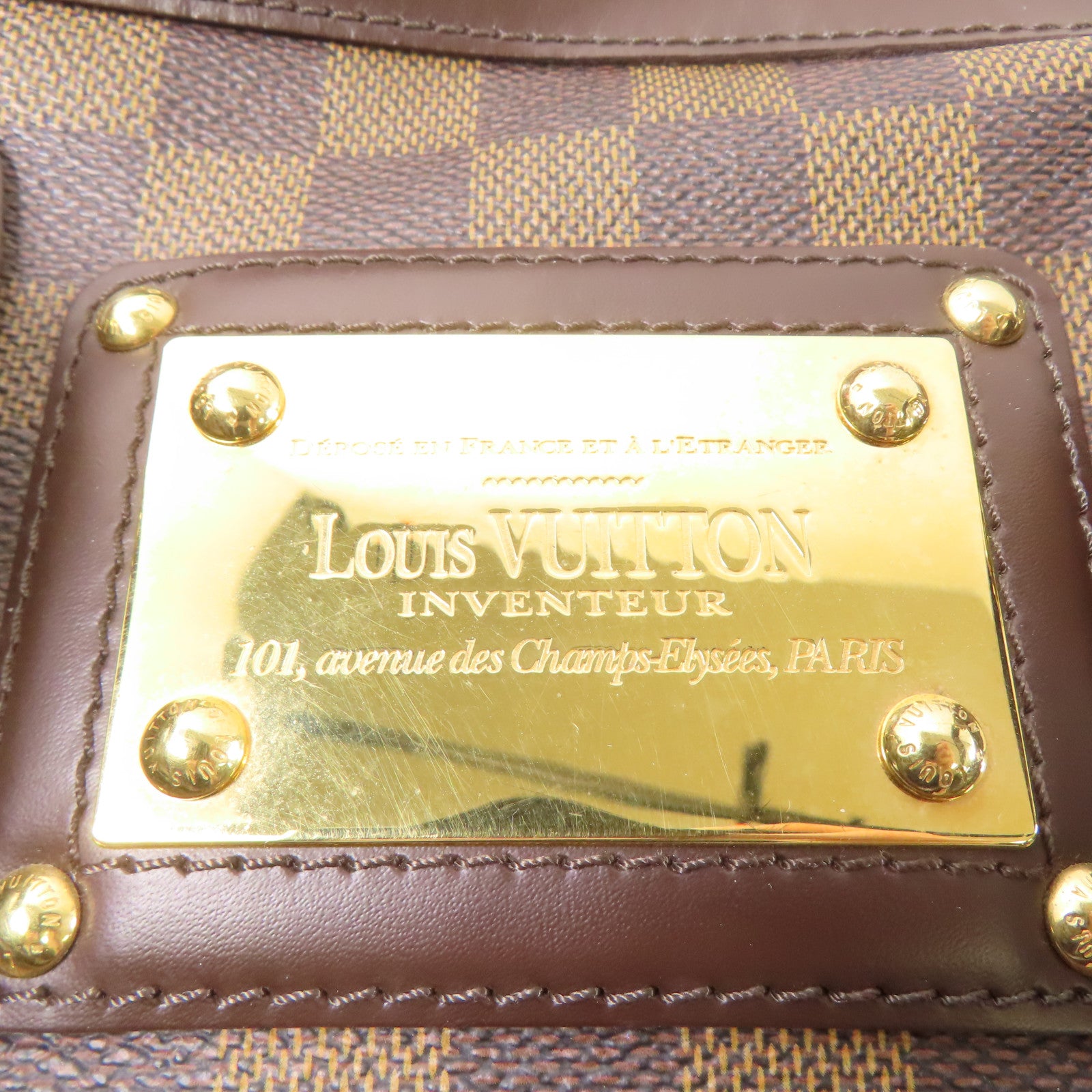 LOUIS VUITTON LV GHW Berkeley Handbag N52000 Damier Brown