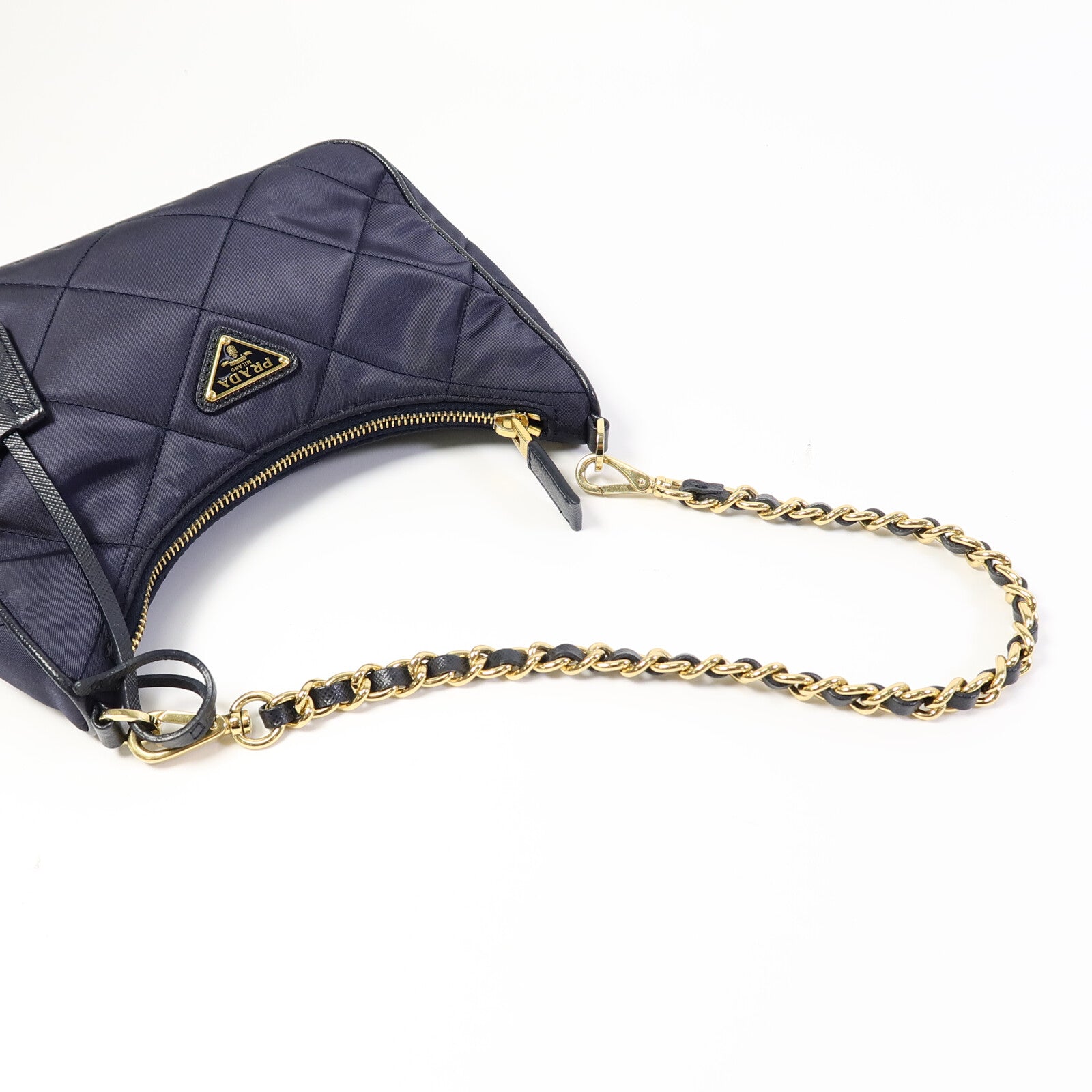 PRADA 尼龍Chaine Re-Nylon Mini手挽肩背兩用袋
