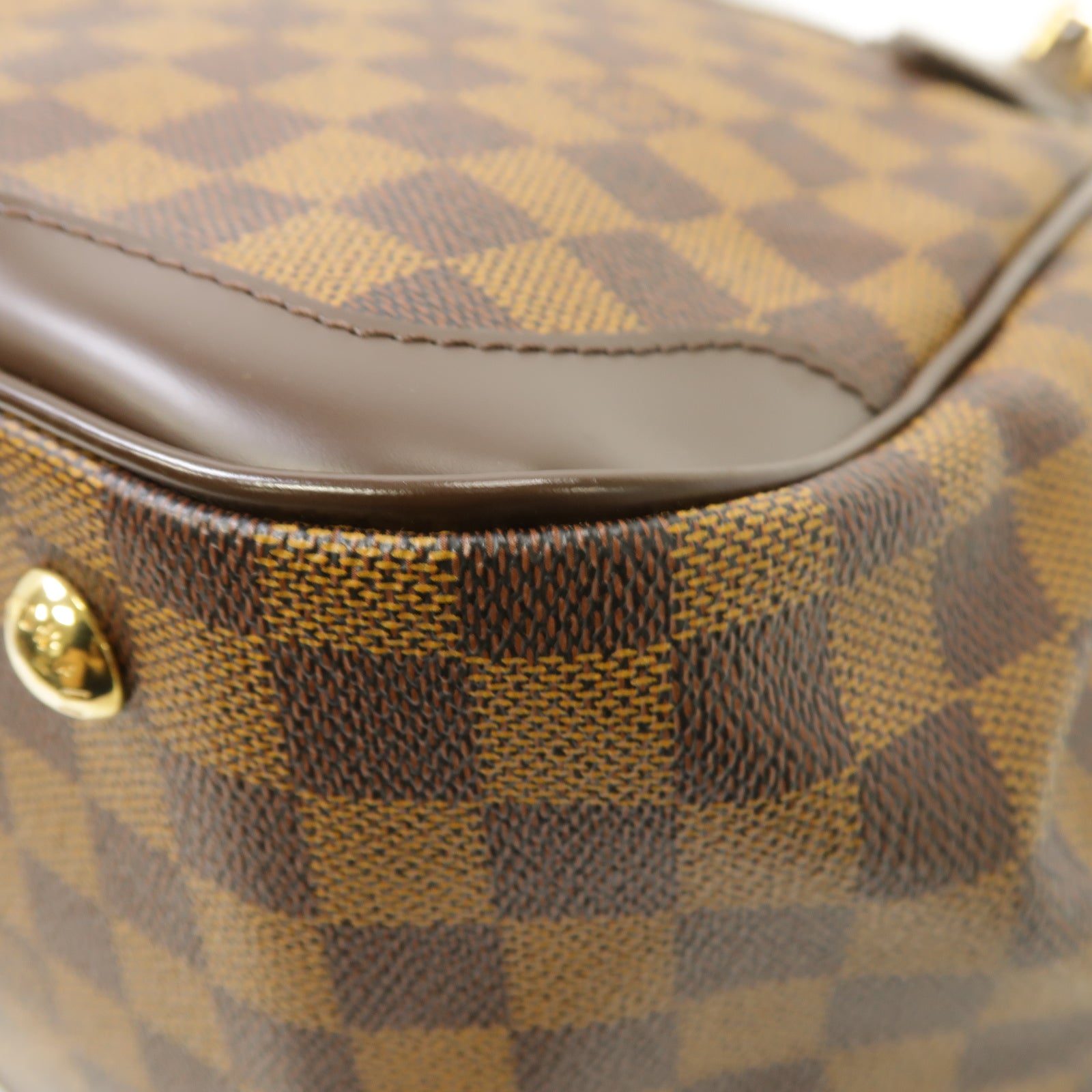 LOUIS VUITTON 【激減優惠】Damier Verona MM金扣肩背袋棕色