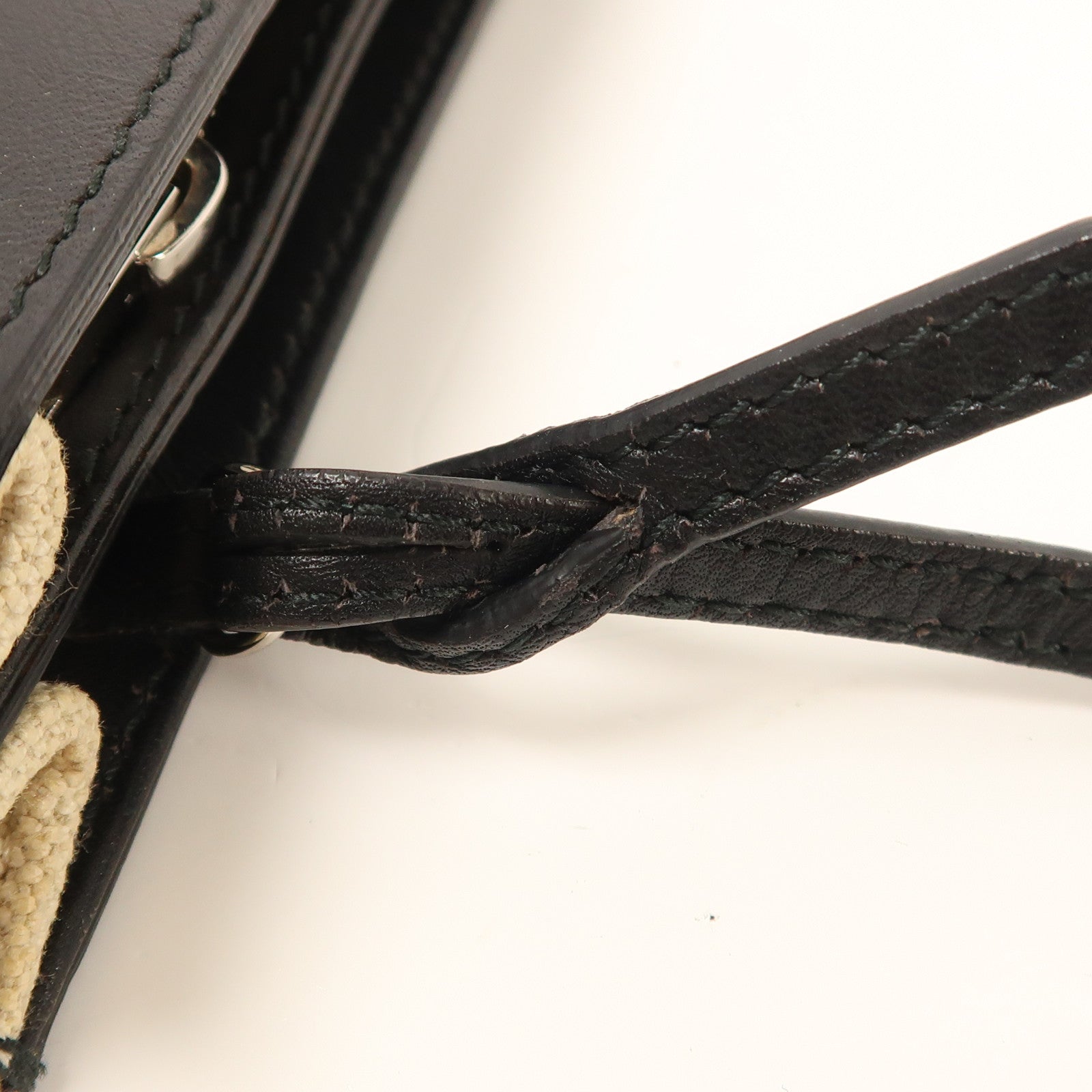 BALENCIAGA 帆布Navy Pochette銀扣肩背袋