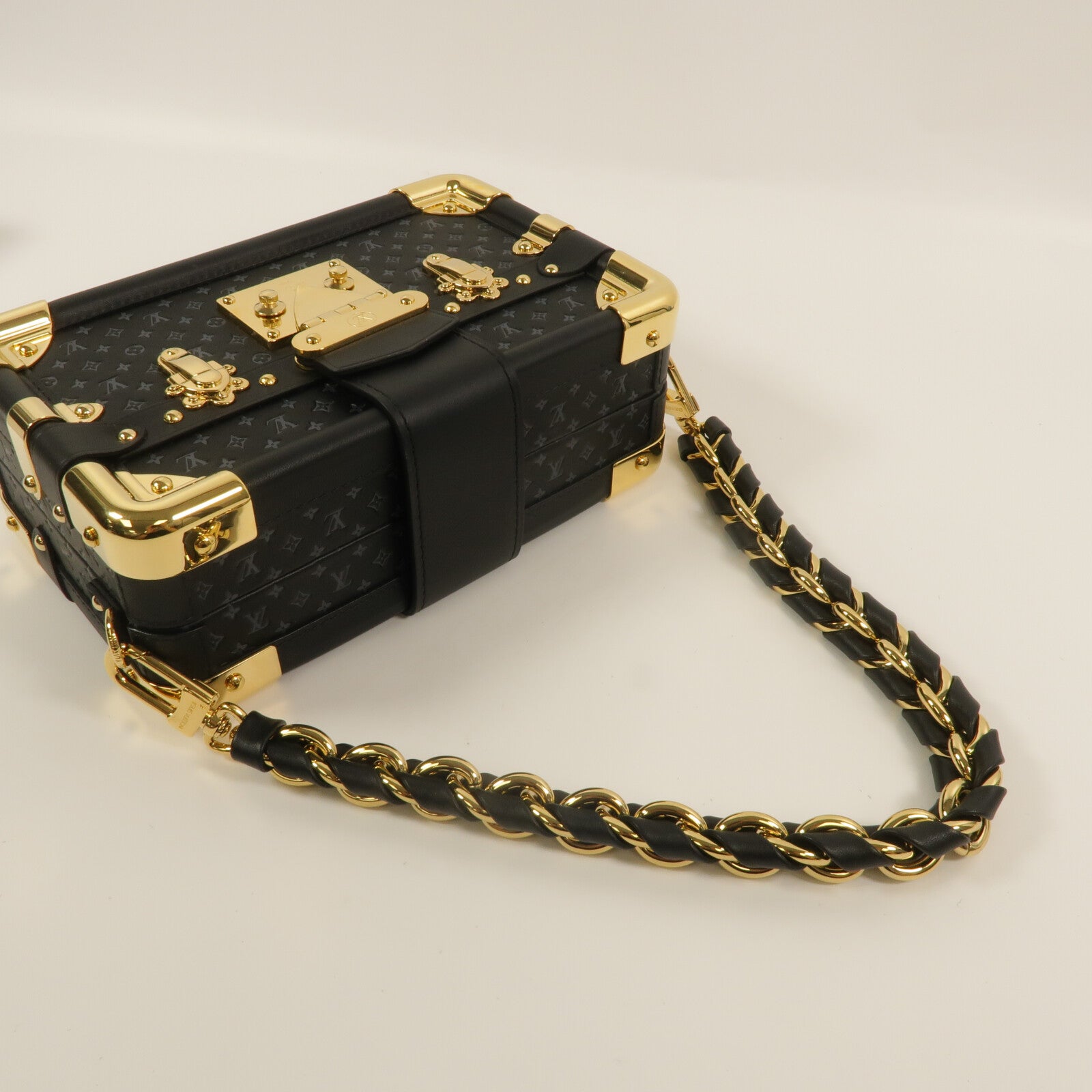 LOUIS VUITTON Monogram Nanogram Petit Malle肩背袋