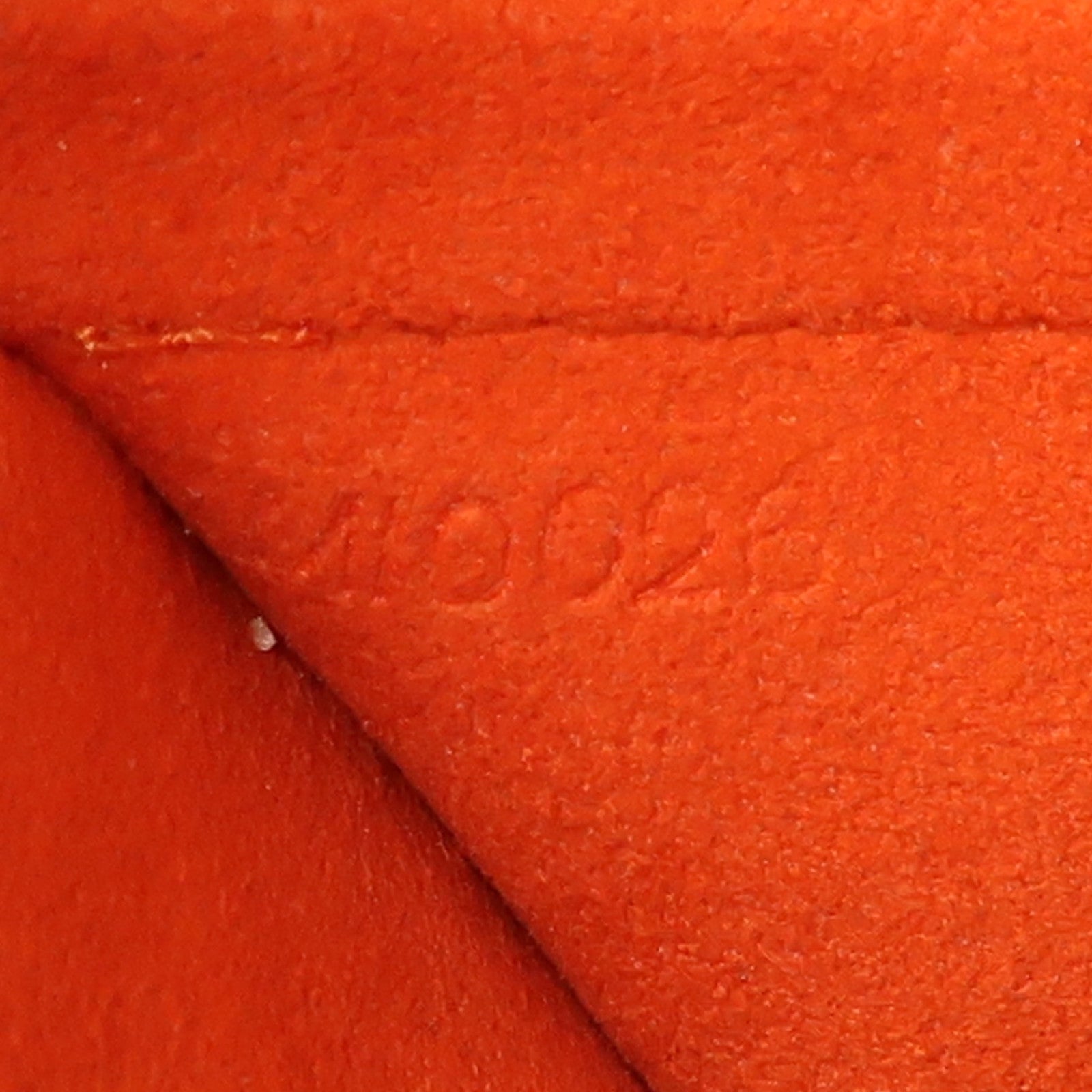 LOUIS VUITTON LV GHW Demi Lune Shoulder Bag M95178 Monogram Perfo Brown/Red