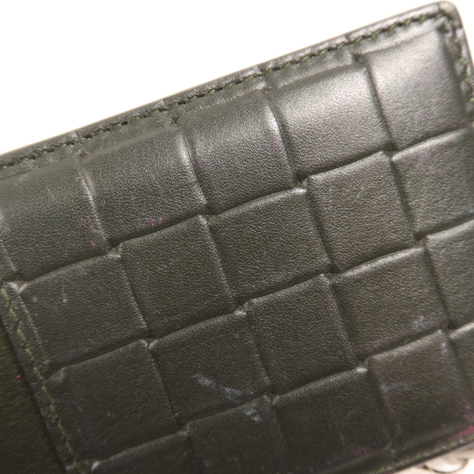 BOTTEGA VENETA 牛皮皮革Card Case銀扣卡片套