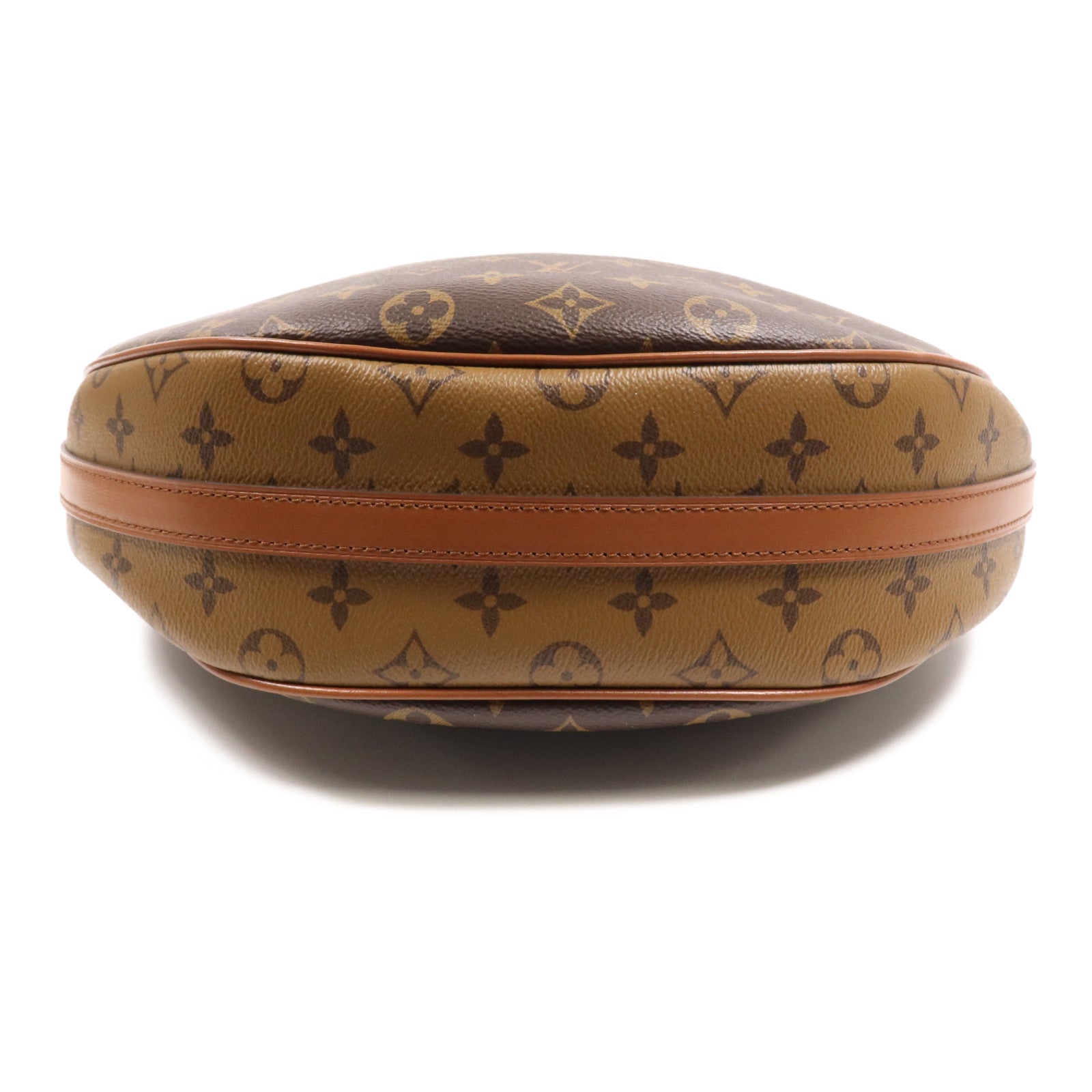 LOUIS VUITTON Monogram Reverse Loop Hobo金扣手挽肩背兩用袋棕色