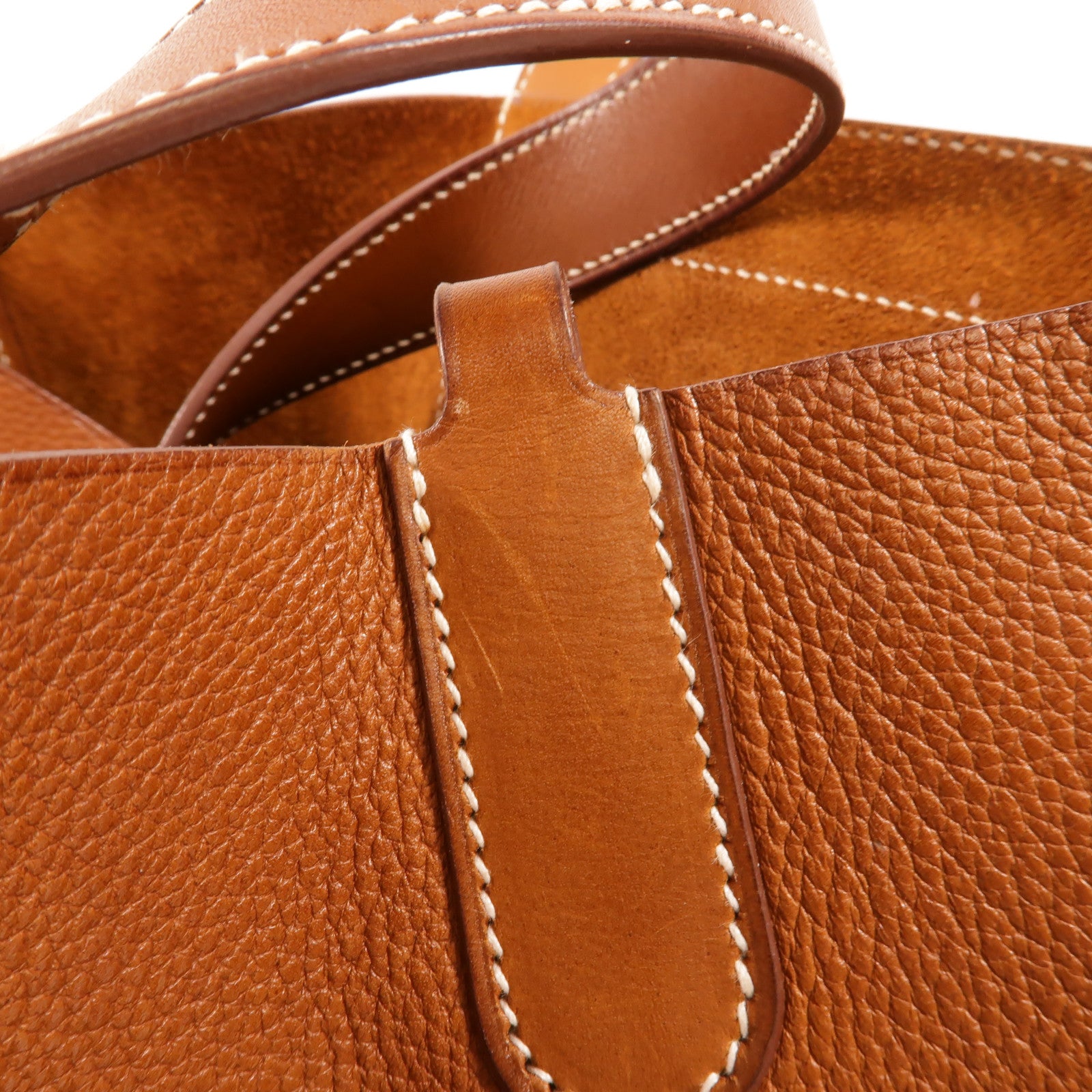 HERMES Barenia皮革In The Loop 23手挽袋Fauve