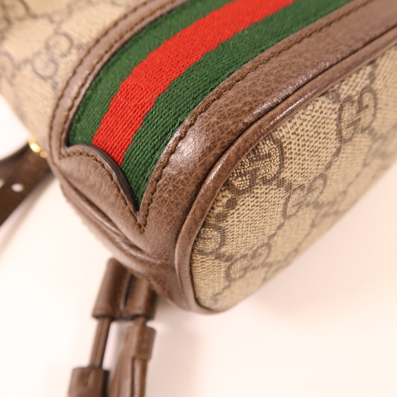 GUCCI 塗層帆布Ophidia Bucket Bag金扣肩背袋