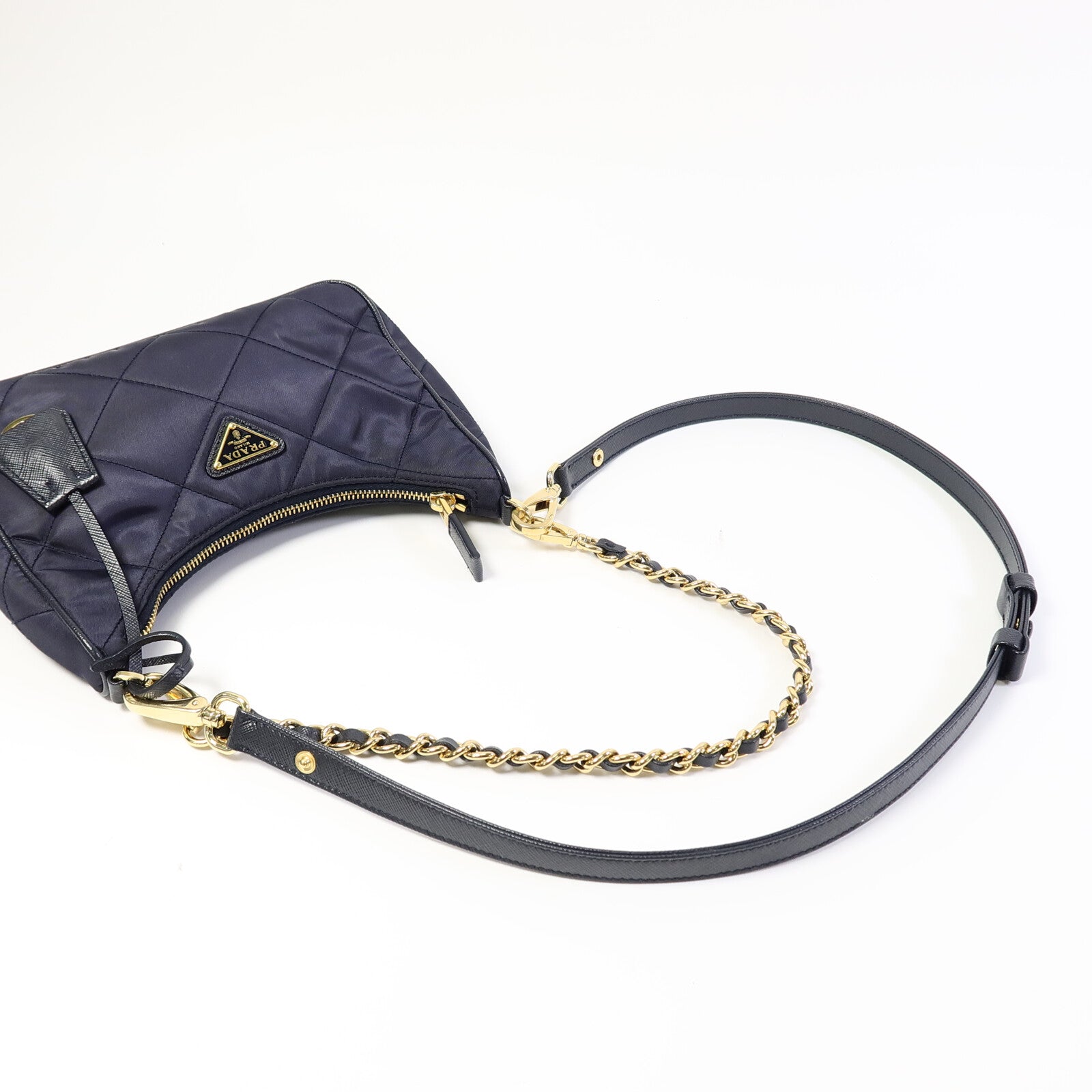 PRADA 尼龍Chaine Re-Nylon Mini手挽肩背兩用袋