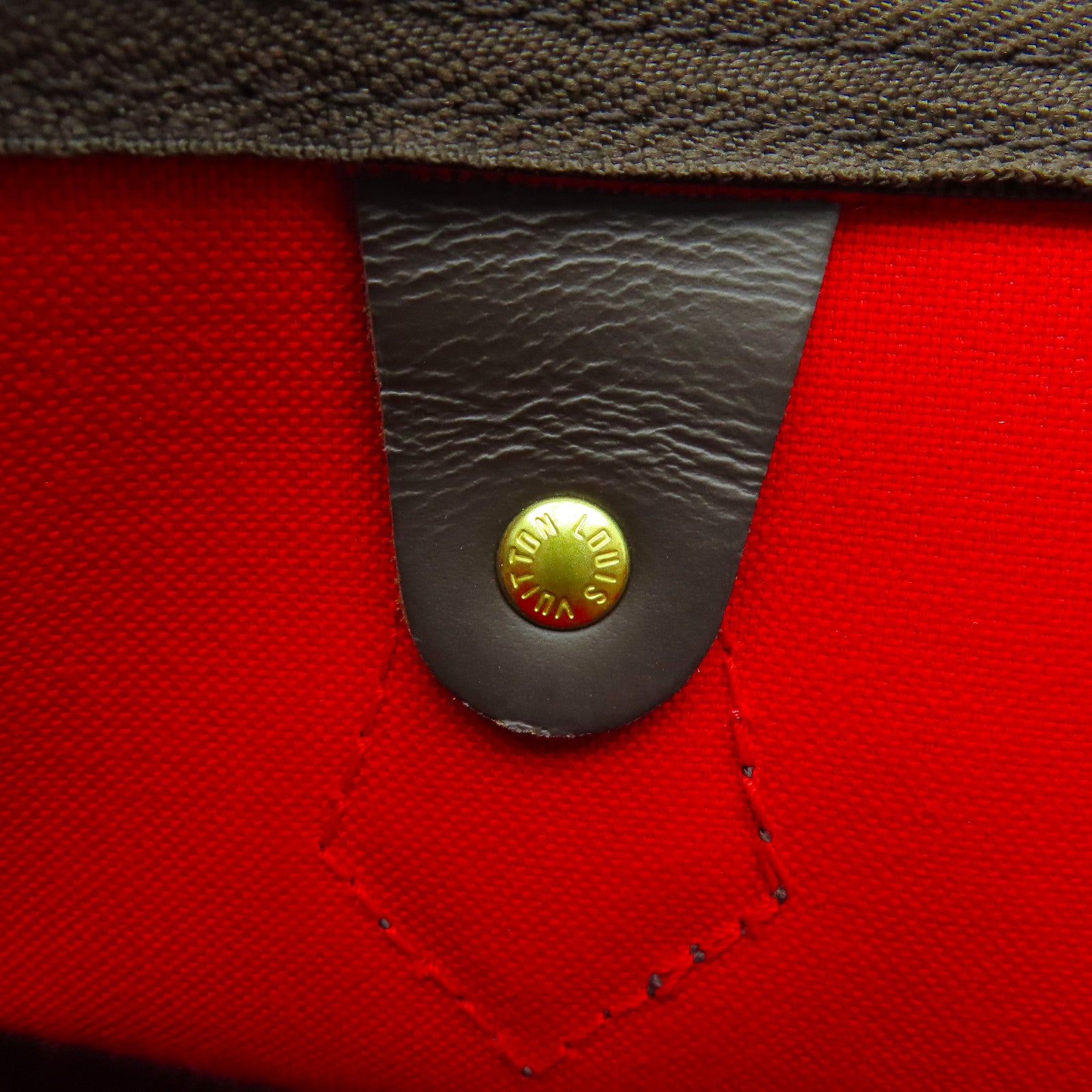 LOUIS VUITTON 【激減優惠】Damier Speedy 35金扣手挽袋啡色