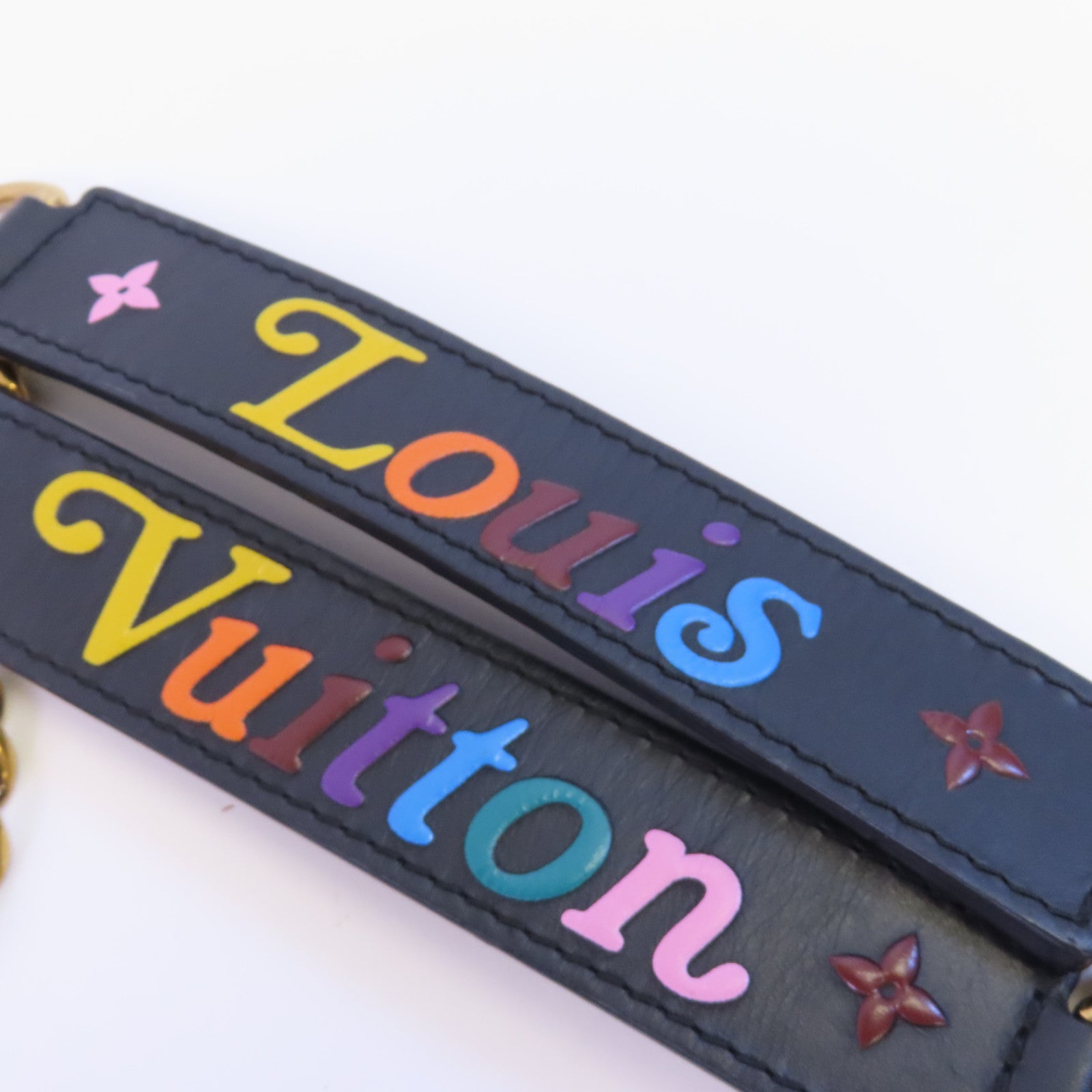 LOUIS VUITTON 【激減優惠】牛皮皮革New Wave金扣鏈帶肩背袋