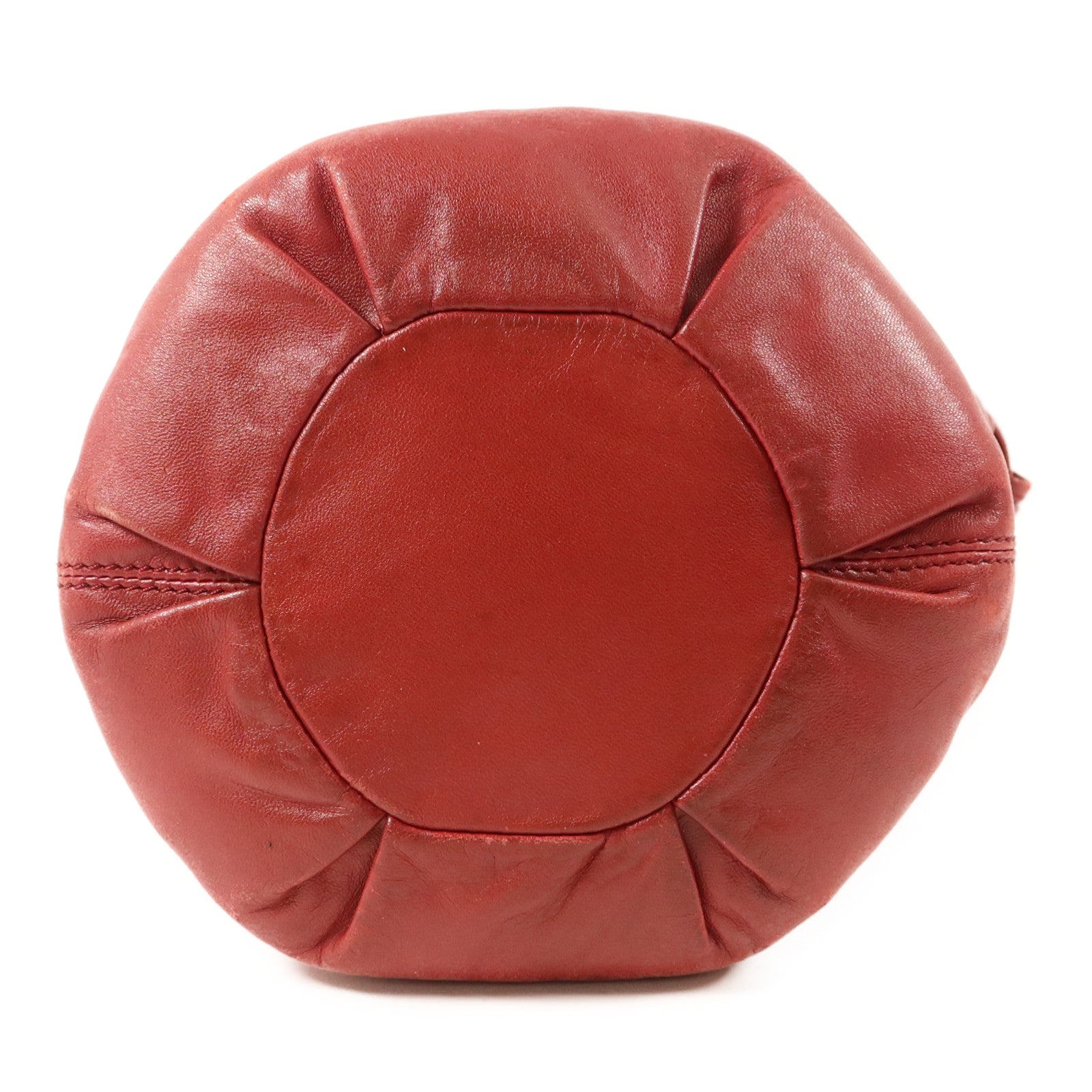 LOEWE 羊皮皮革Bucket Bag金扣手挽袋