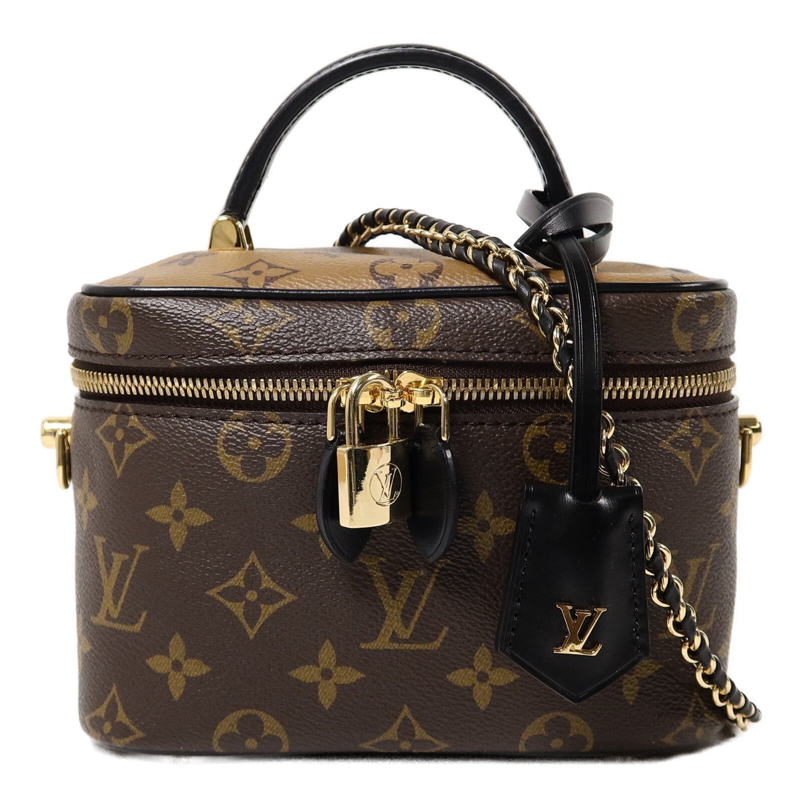 LOUIS VUITTON Monogram Reverse Vanity PM手挽肩背兩用袋
