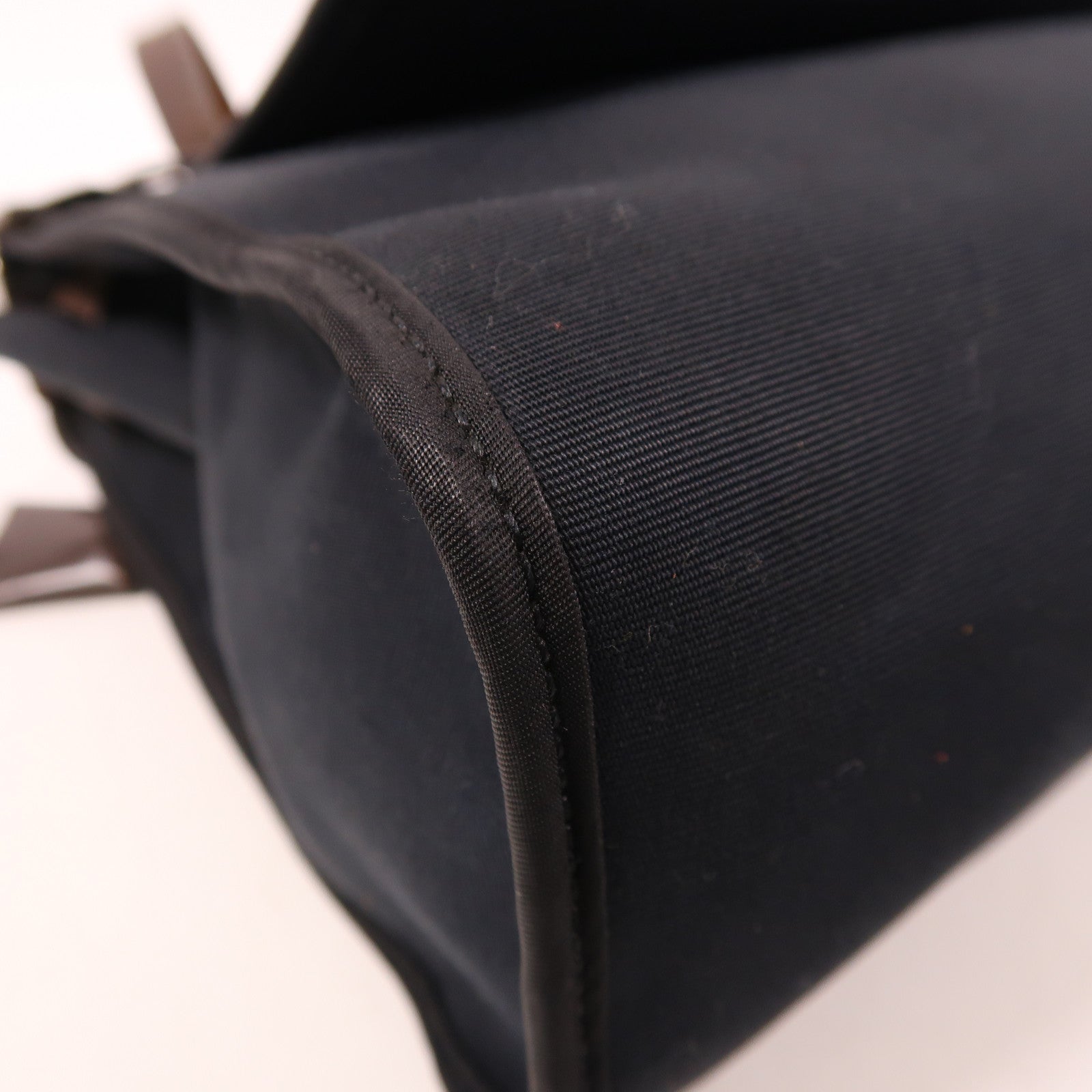 HERMES 帆布Herbag PM銀扣手挽肩背兩用袋