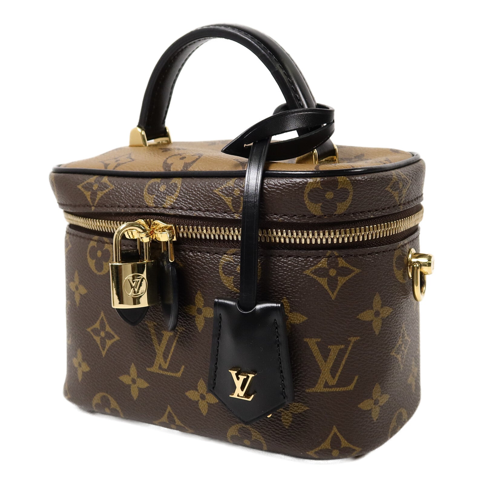 LOUIS VUITTON Monogram Reverse Vanity PM手挽肩背兩用袋