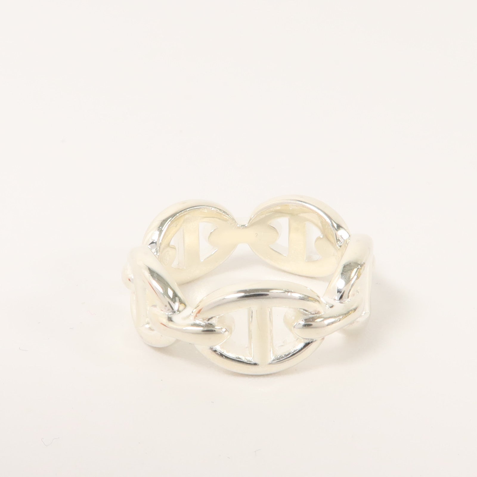HERMES 925純銀Chaine D'ancre Enchainee Ring戒指