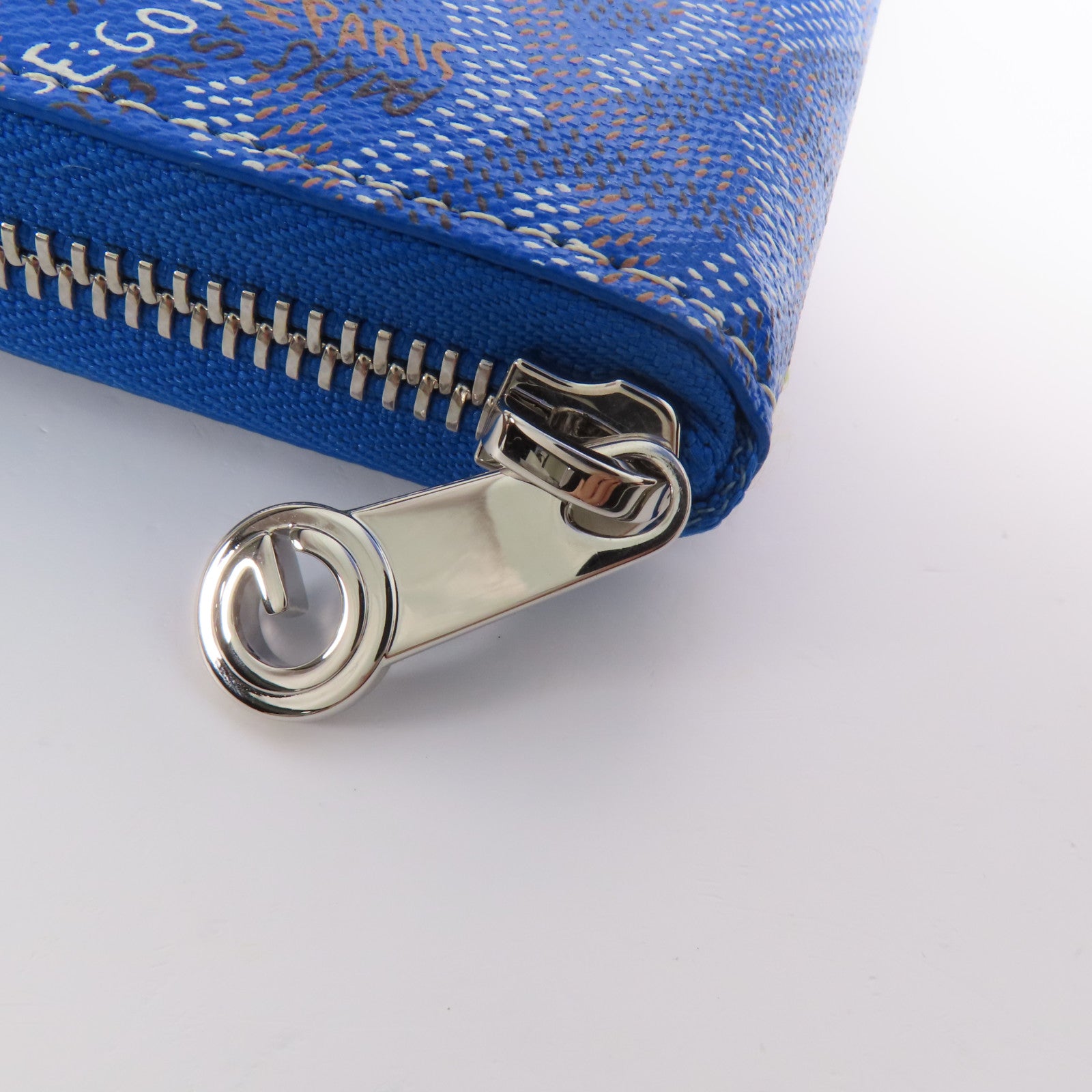GOYARD 塗層帆布Matignon GM銀扣長錢包