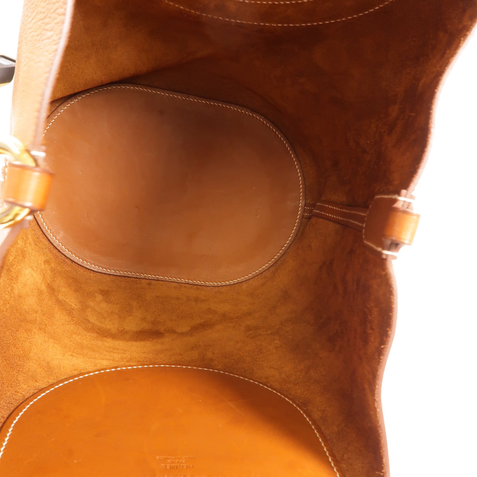 HERMES Barenia皮革In The Loop 23手挽袋Fauve