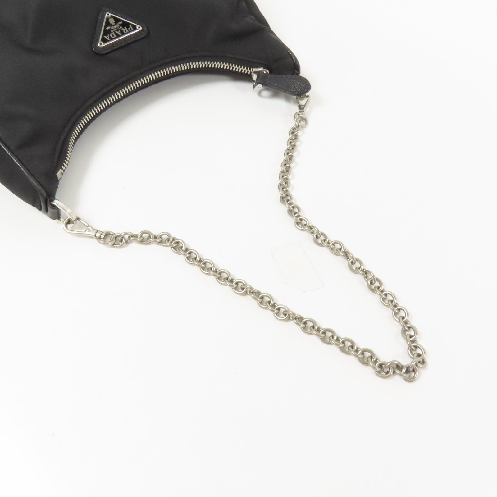 PRADA 尼龍Re-Edition 2005銀扣手挽肩背兩用袋