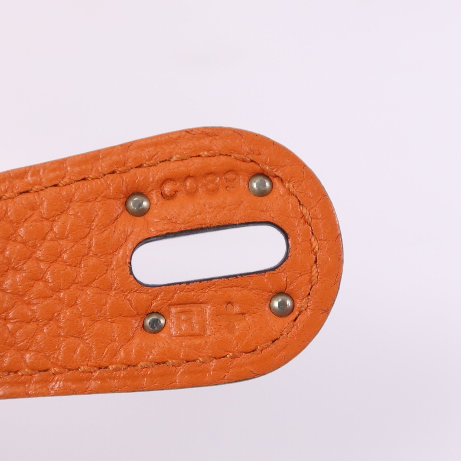 HERMES Clemence皮革Lindy 30銀扣手挽肩背兩用袋Feu