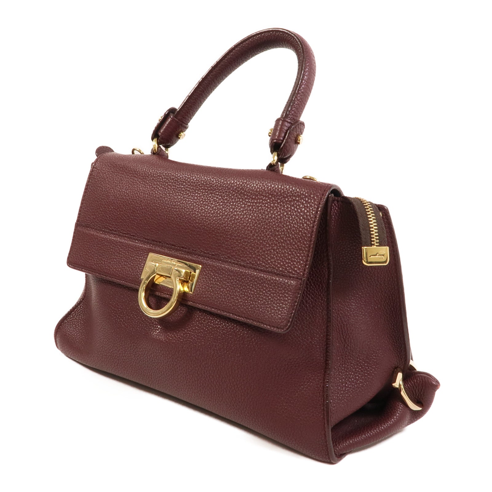 Salvatore Ferragamo 牛皮皮革Sofia Gancini手挽袋