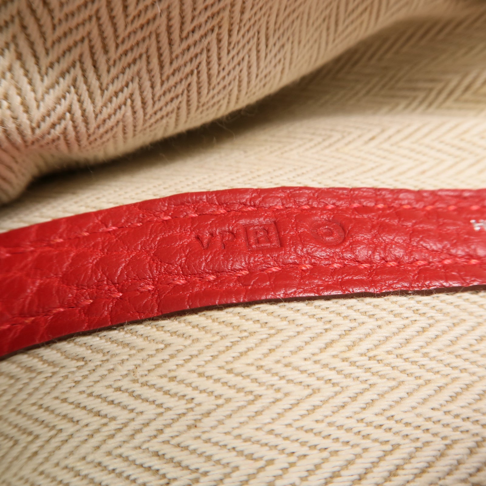 HERMES Country皮革Garden Party PM手挽袋Rouge Piment