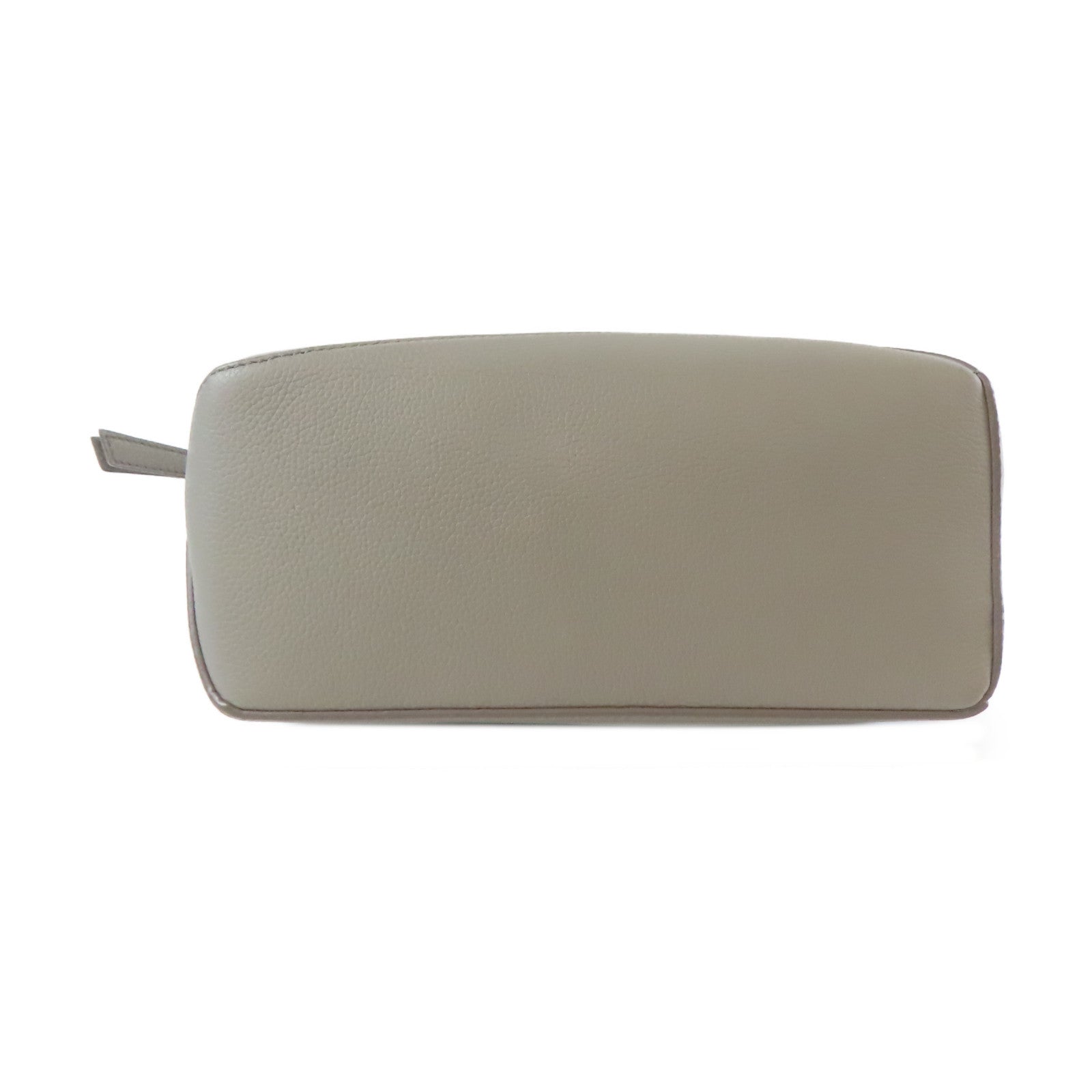 LOEWE 牛皮皮革Small Puzzle Edge 2 Way Shoulder銀扣手挽肩背兩用袋灰色
