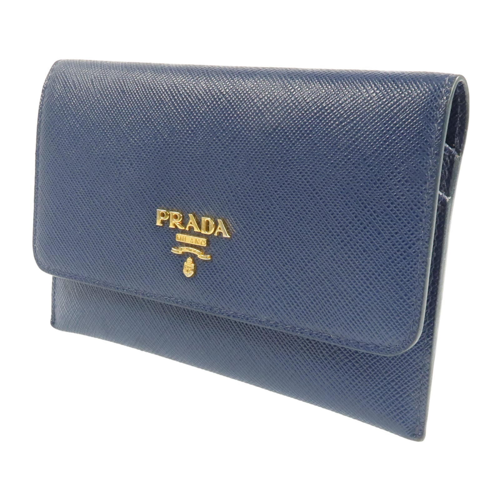 PRADA 【激減優惠】牛皮皮革Card Case金扣卡片套