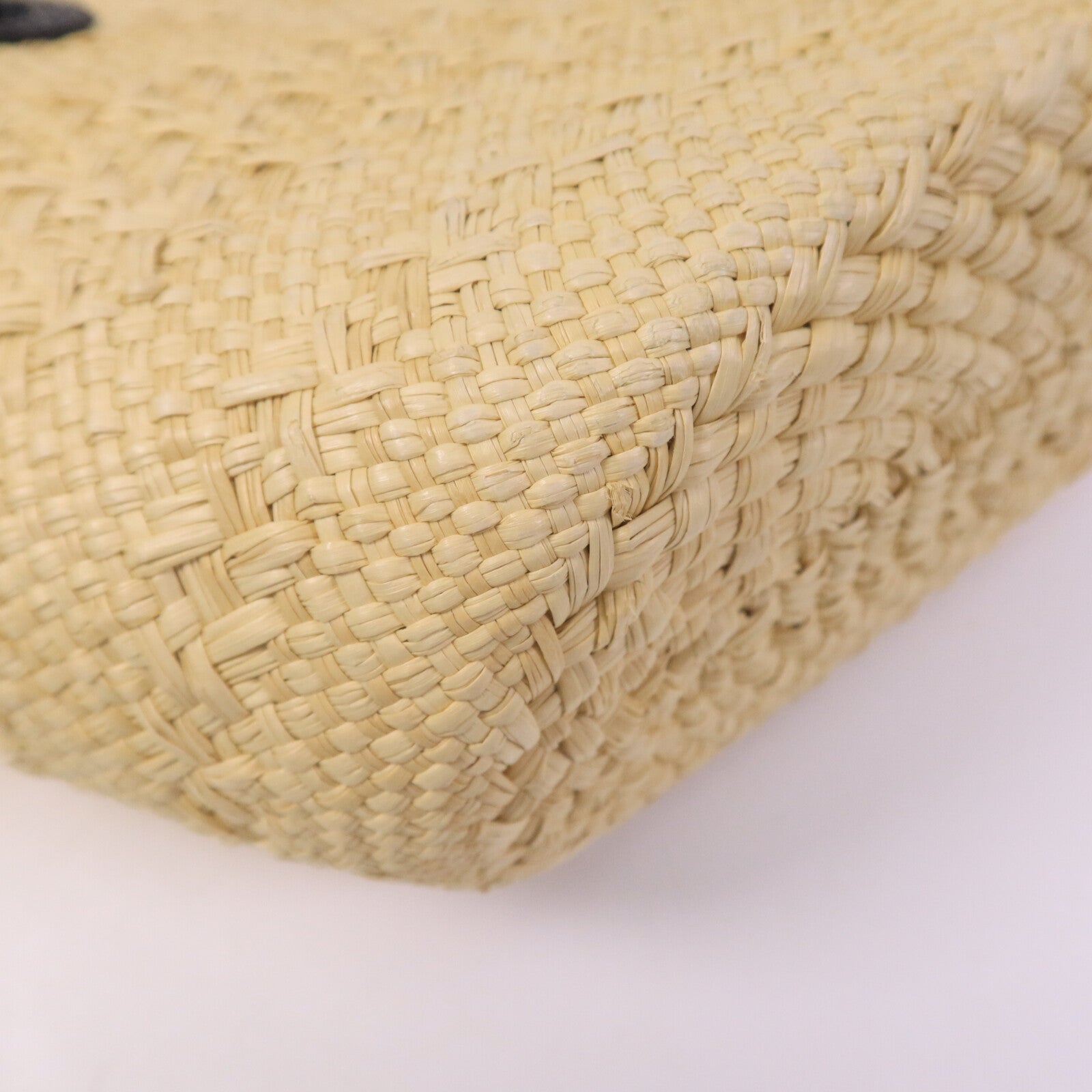 LOEWE Iraca Palm/皮革Small Anagram Basket Bag手挽袋