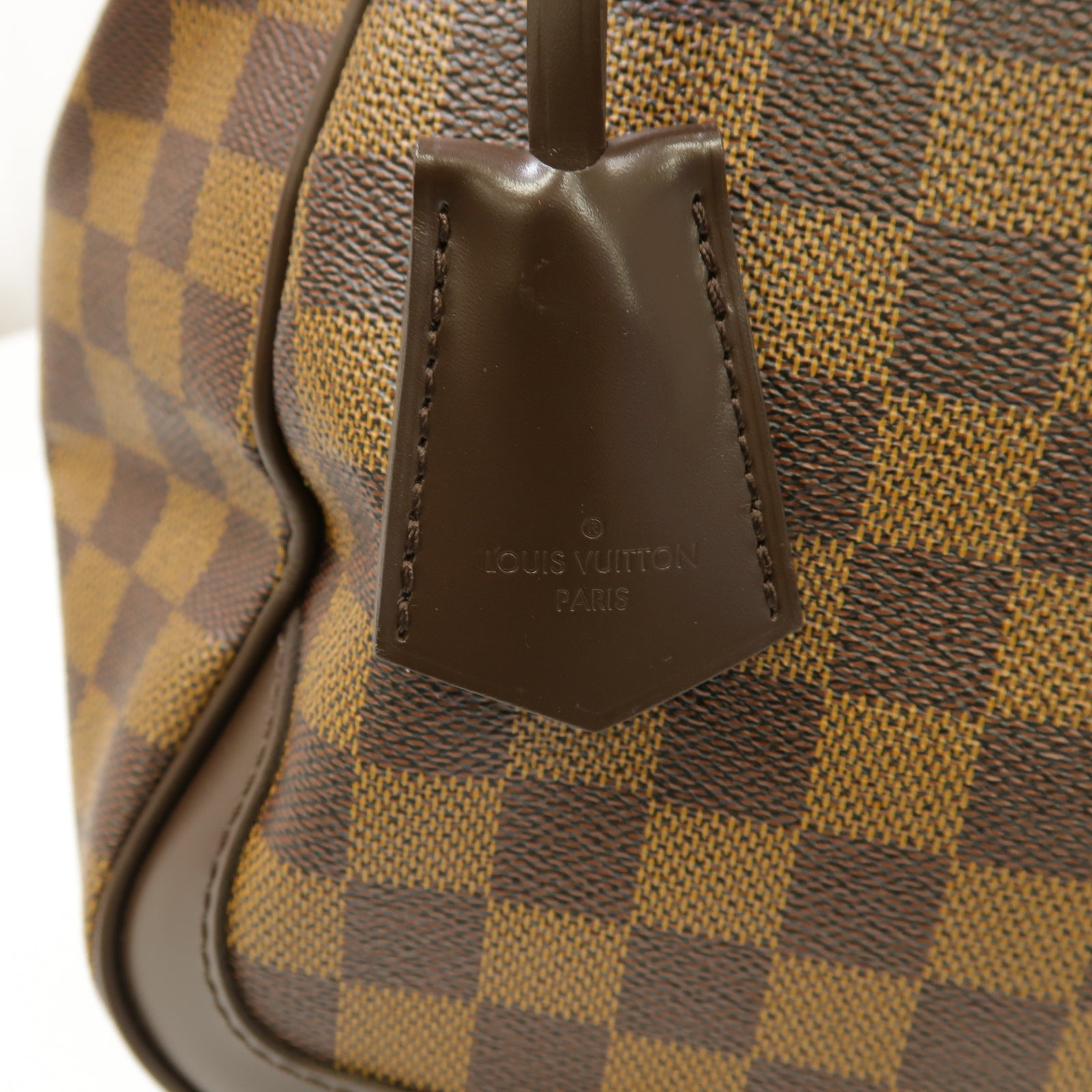 LOUIS VUITTON 【激減優惠】Damier Verona MM金扣肩背袋棕色