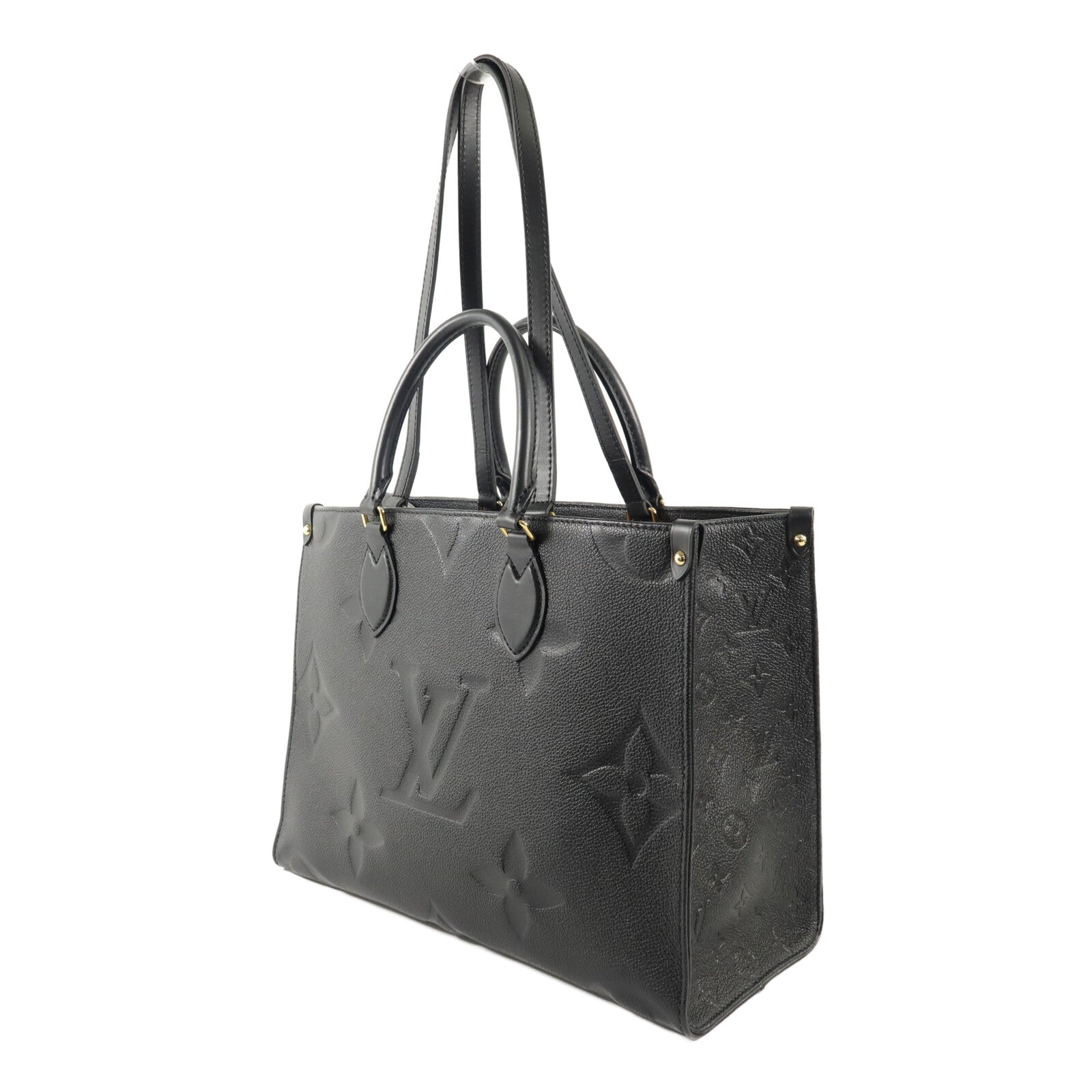 LOUIS VUITTON Monogram Empreinte On The Go MM手挽肩背兩用袋