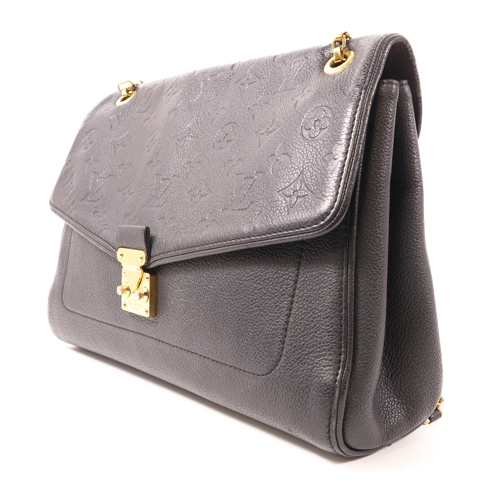LOUIS VUITTON Monogram Empreinte Sant Germain PM金扣鏈帶肩背袋