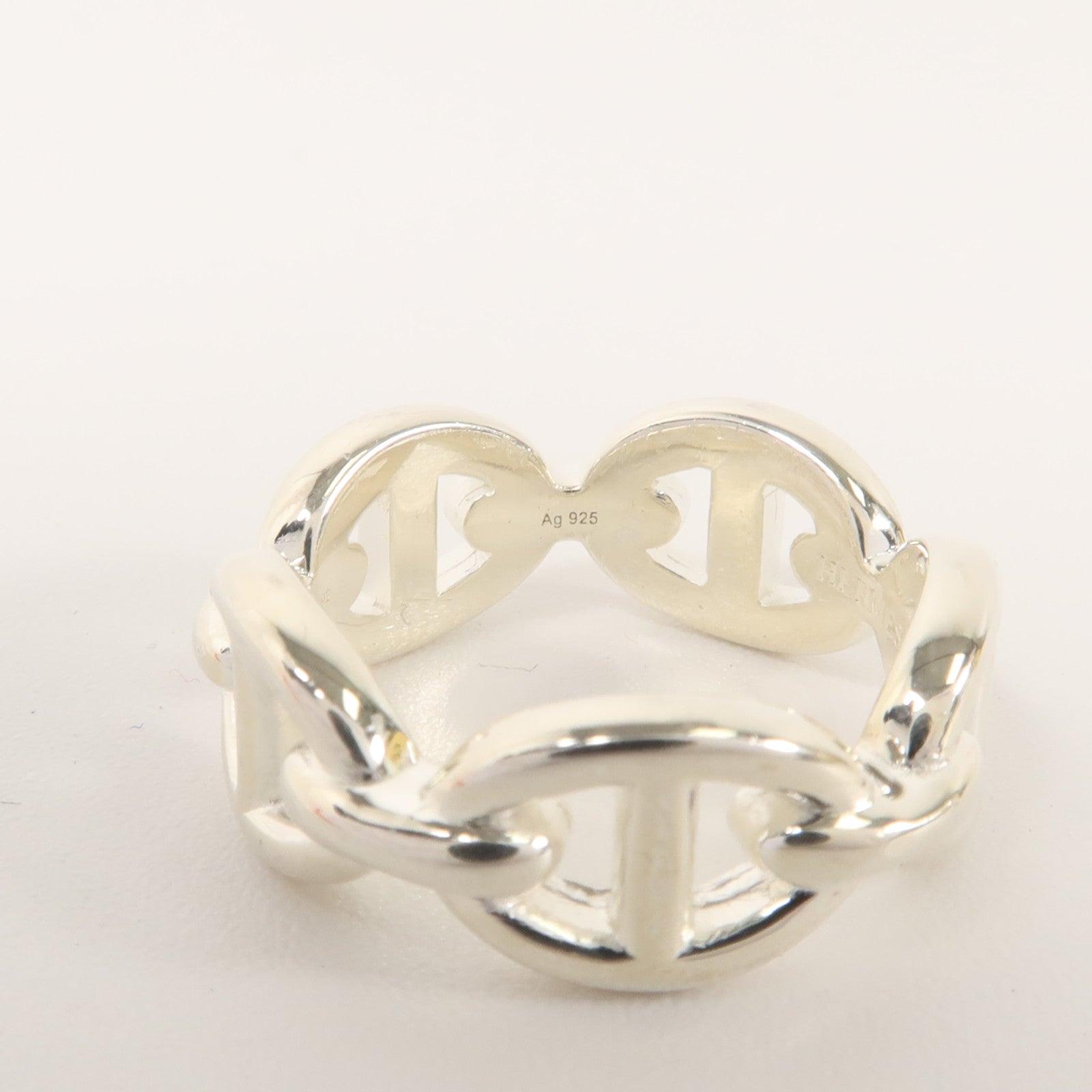 HERMES 925純銀Chaine D'ancre Enchainee Ring戒指