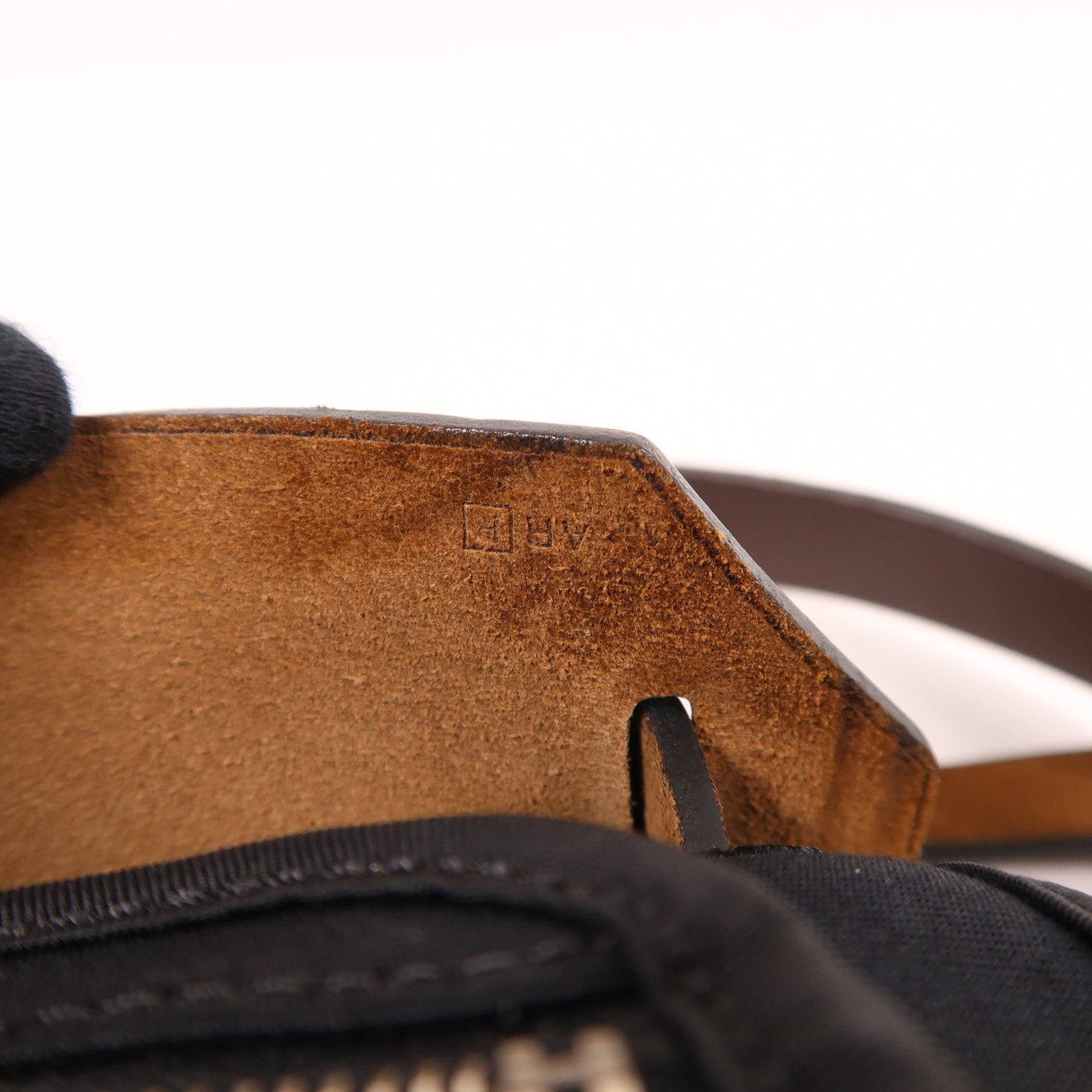 HERMES 帆布Herbag PM銀扣手挽肩背兩用袋