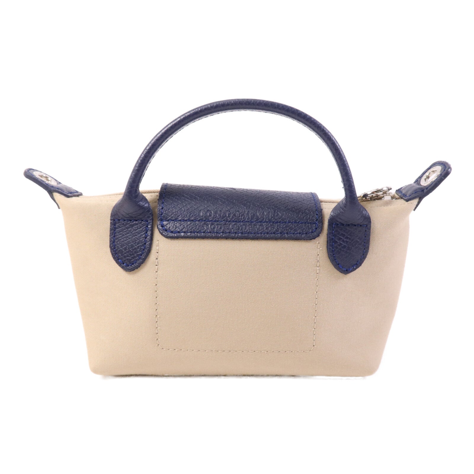 Longchamp 帆布Le Pliage Xtra XS Pouch銀扣手挽肩背兩用袋