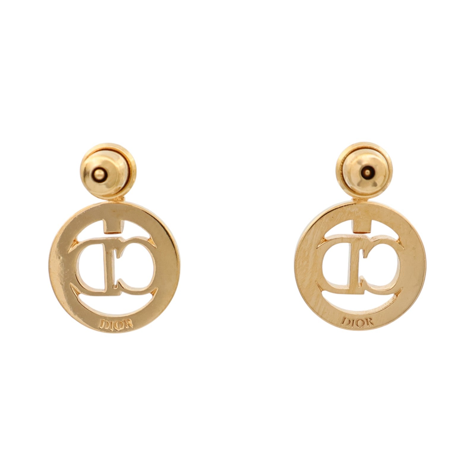 Dior 黄銅Petit CD Earrings耳環