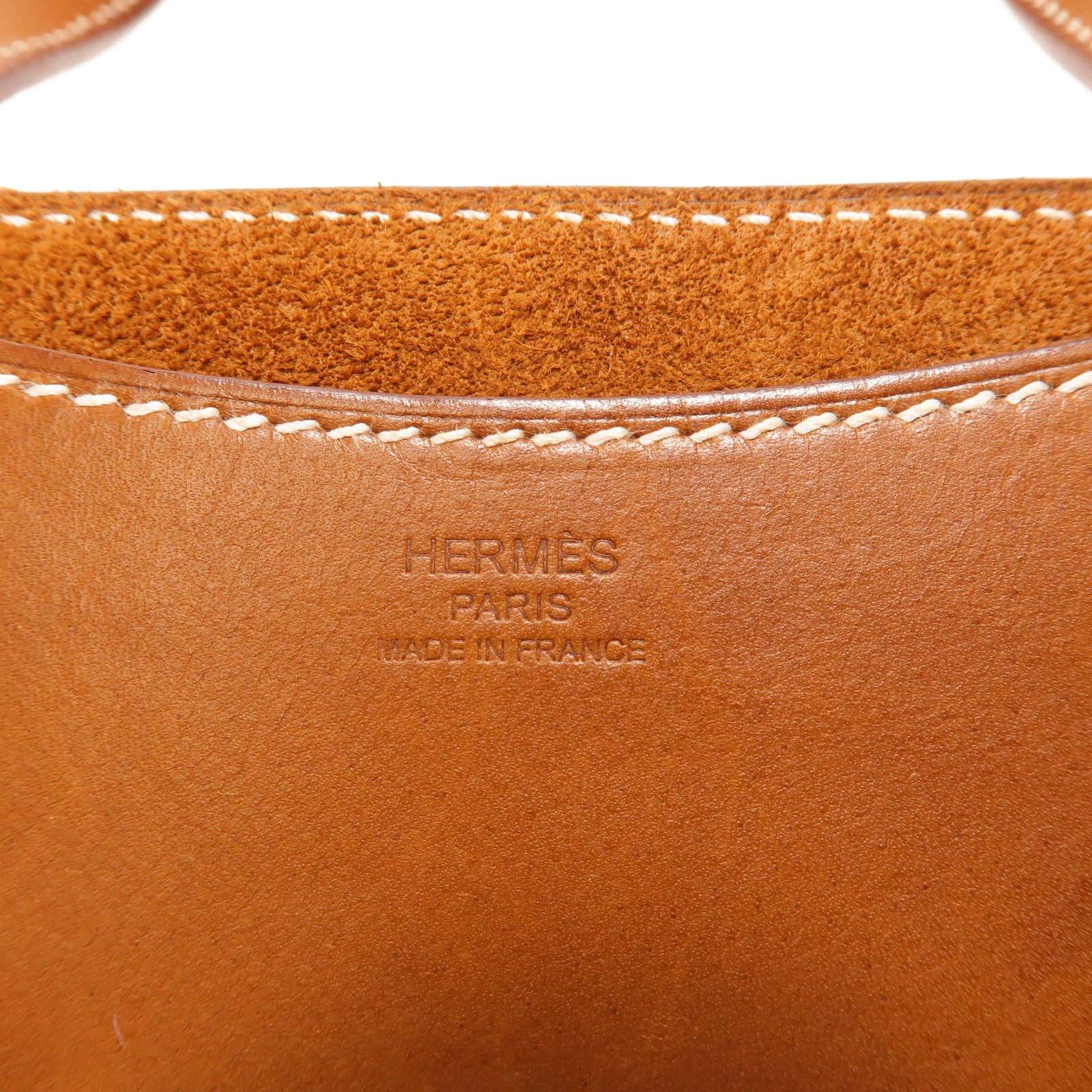 HERMES Barenia皮革In The Loop 23手挽袋Fauve