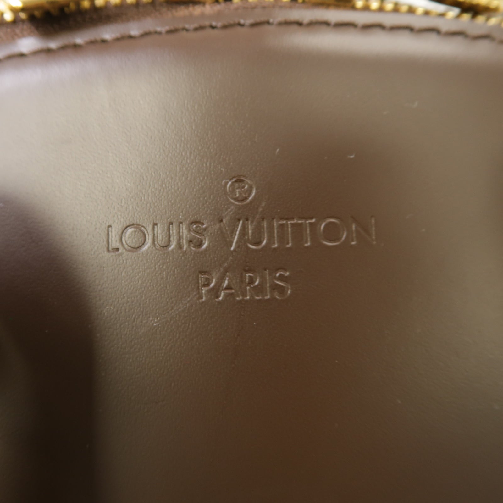 LOUIS VUITTON 【激減優惠】Damier Verona MM金扣肩背袋棕色