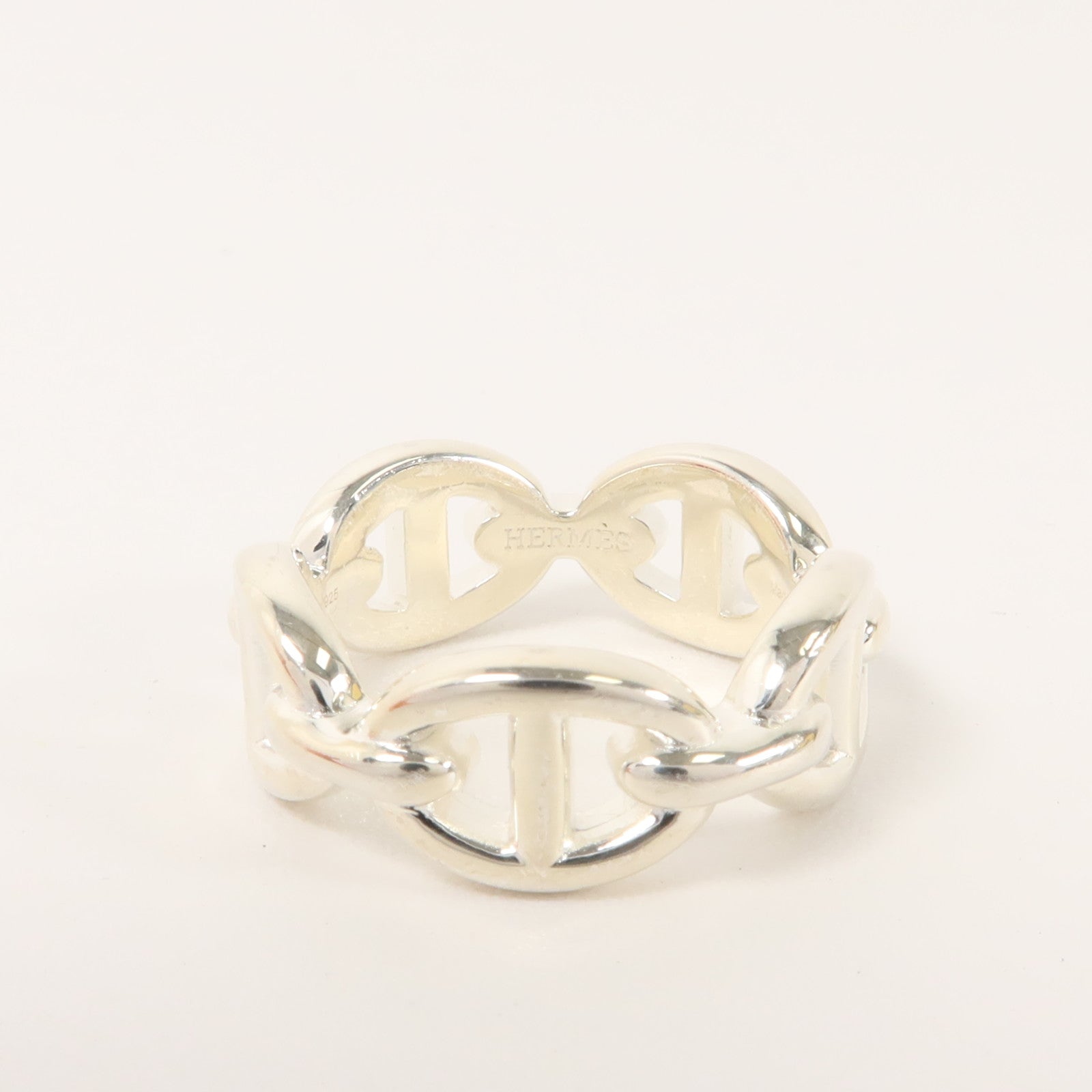 HERMES 925純銀Chaine D'ancre Enchainee Ring戒指