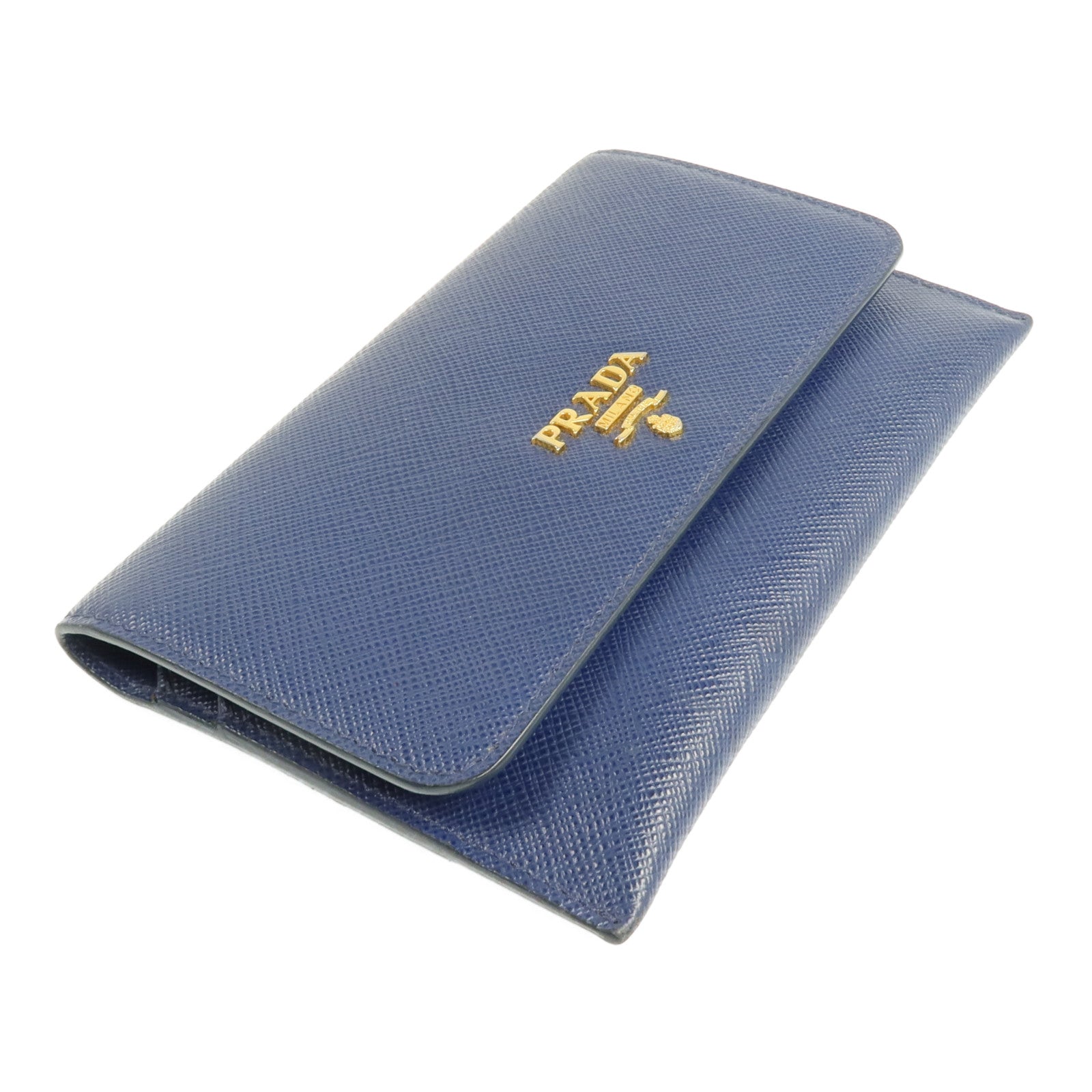 PRADA 【激減優惠】牛皮皮革Card Case金扣卡片套