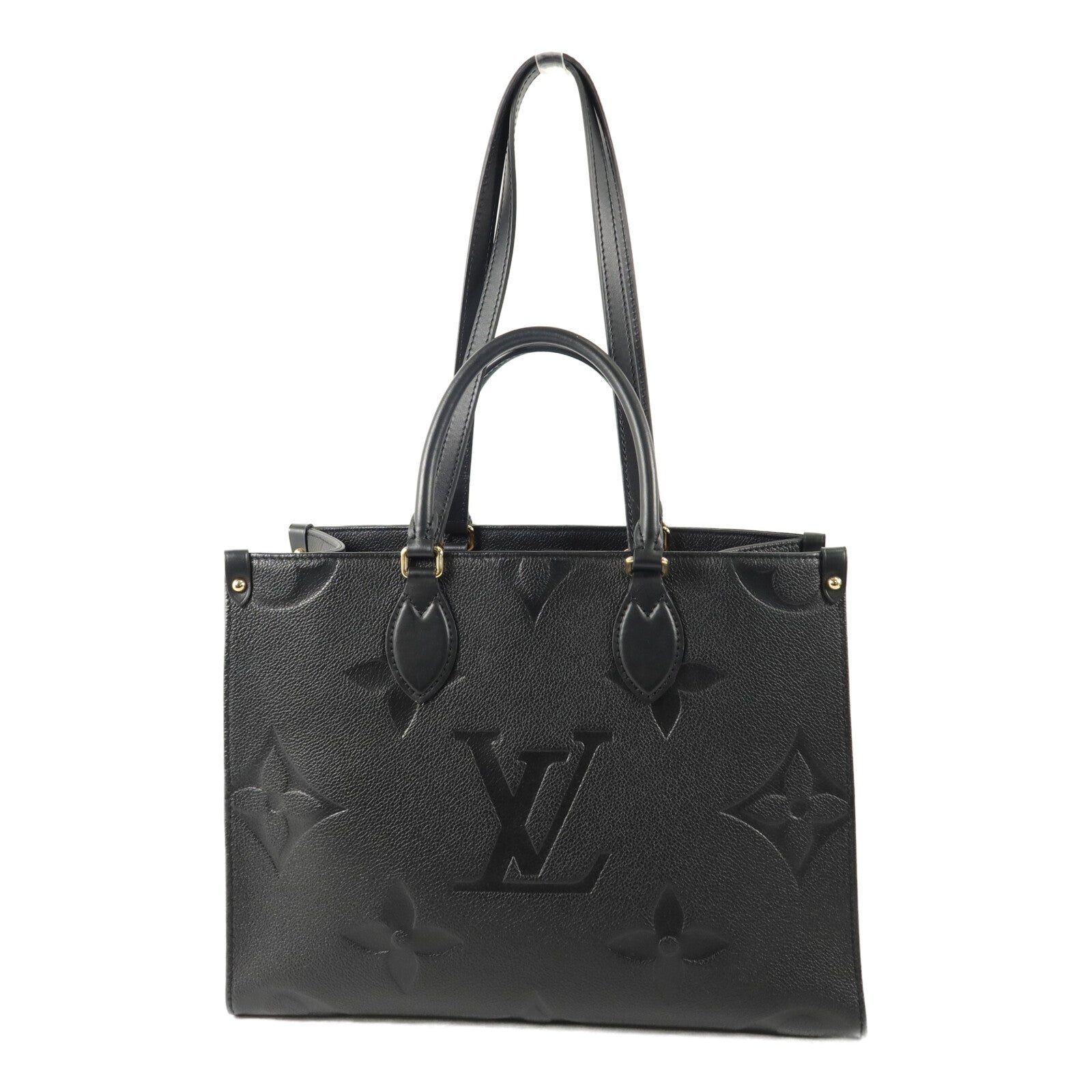 LOUIS VUITTON Monogram Empreinte On The Go MM手挽肩背兩用袋