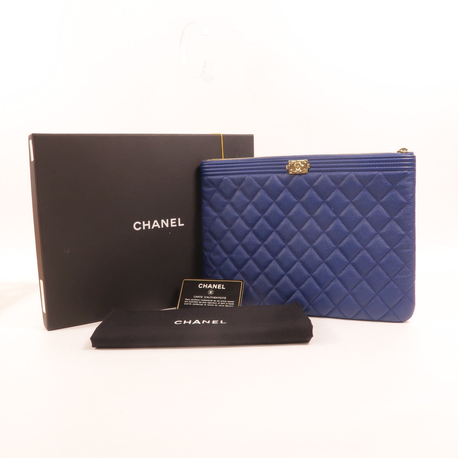 CHANEL 牛皮皮革Boy Chanel Clutch Bag手拿包