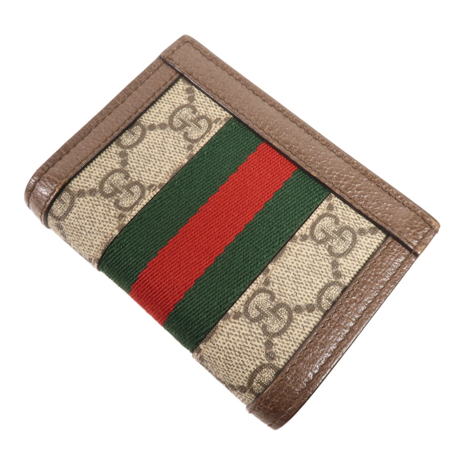 GUCCI 塗層帆布Ophidia GG Wallet金扣錢包