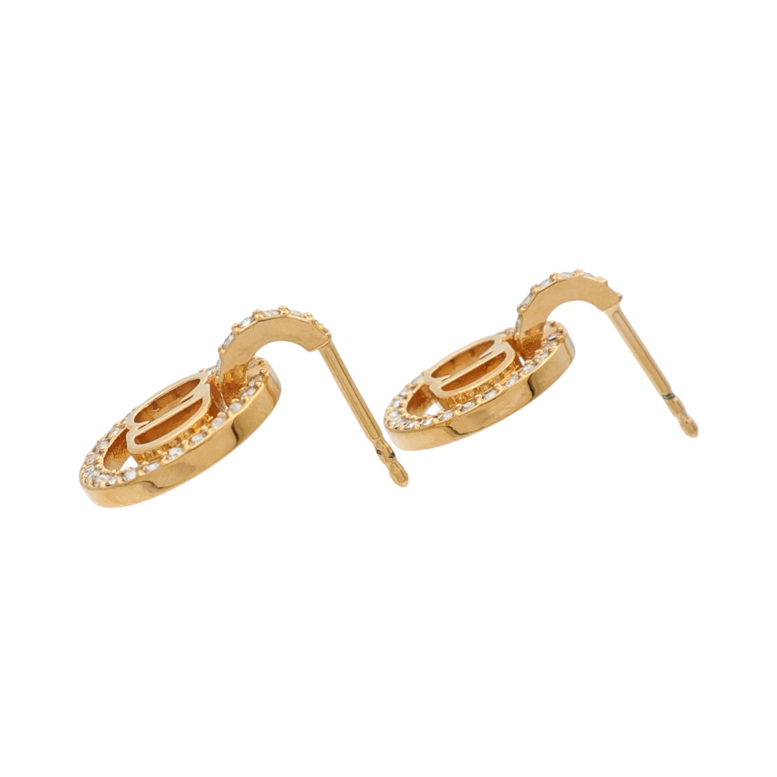 Dior 黄銅Petit CD Earrings耳環