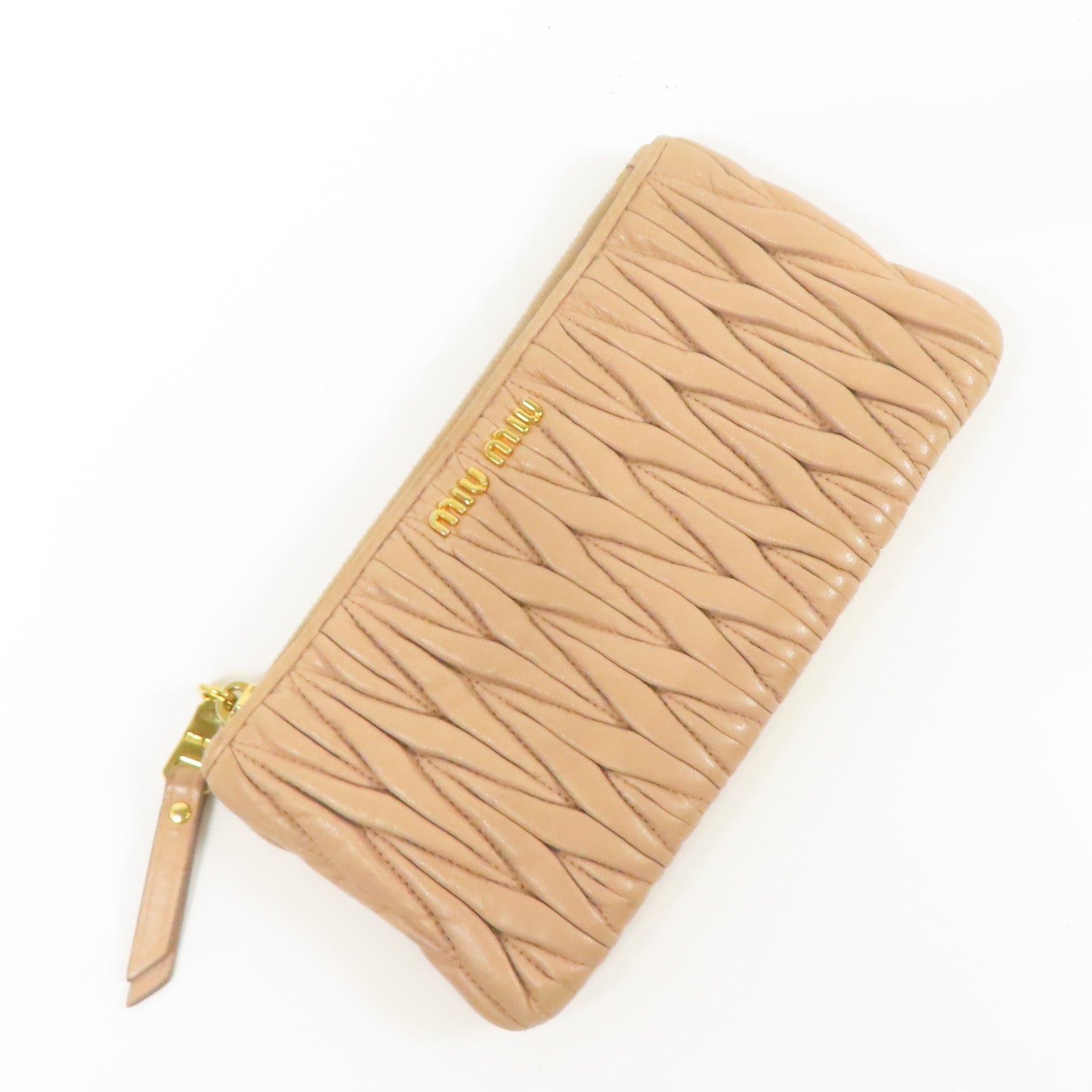 Miu Miu 羊皮皮革Card Case金扣卡片套