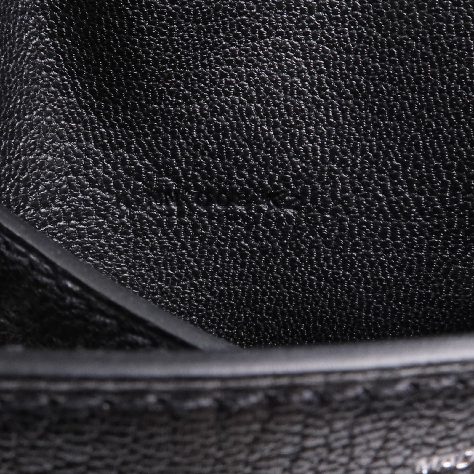 HERMES Chevre皮革Chaine d'Ancre To Go Wallet錢包Noir