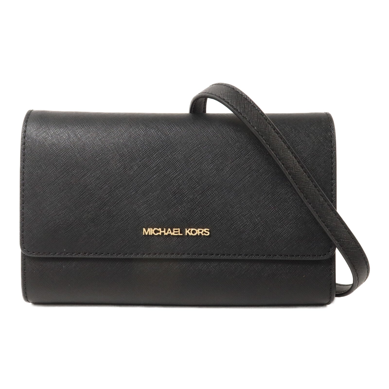 Michael Kors Saffiano皮革Pouch Shoulder鏈帶肩背袋