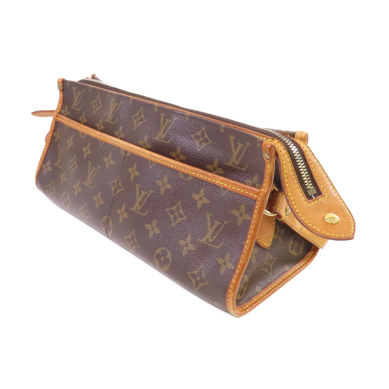 LOUIS VUITTON Monogram Popincourt Long Shoulder Bag金扣肩背袋啡色