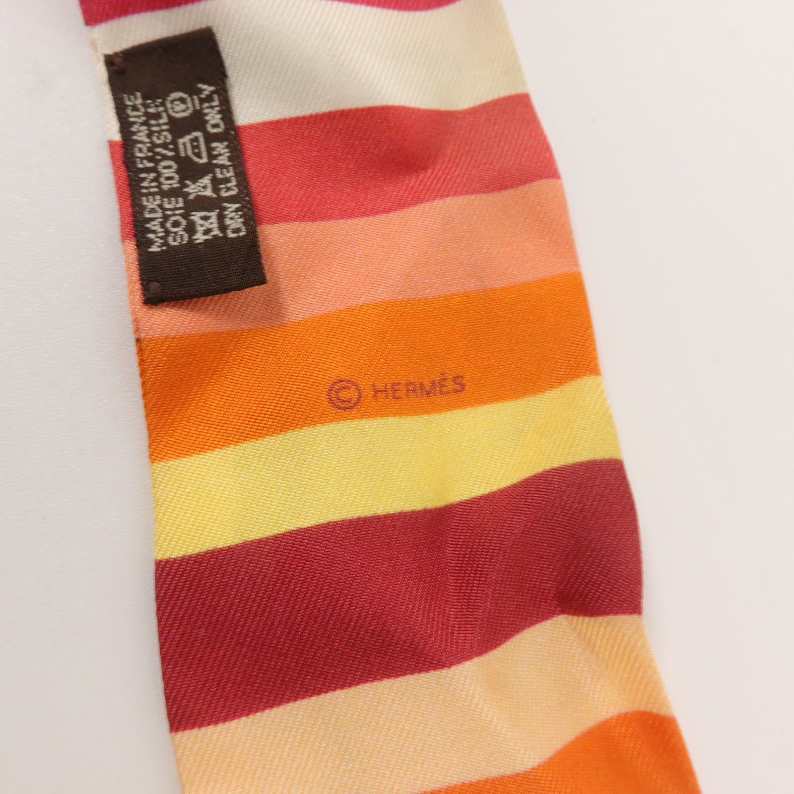 HERMES 絲質Twilly絲巾