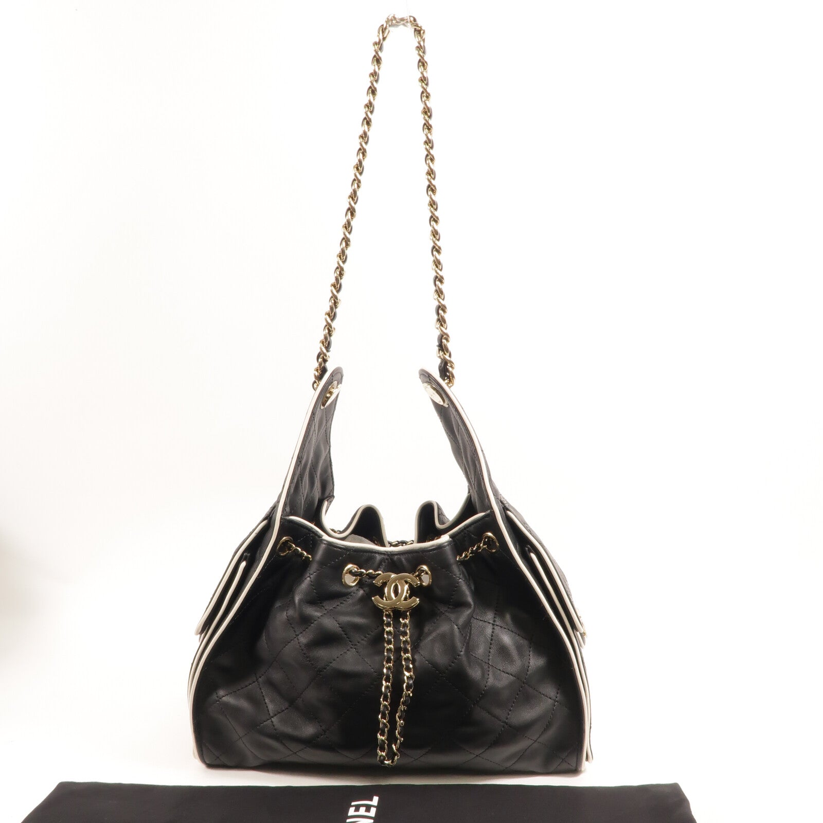 CHANEL 牛皮皮革Chanel 25 Small鏈帶肩背袋