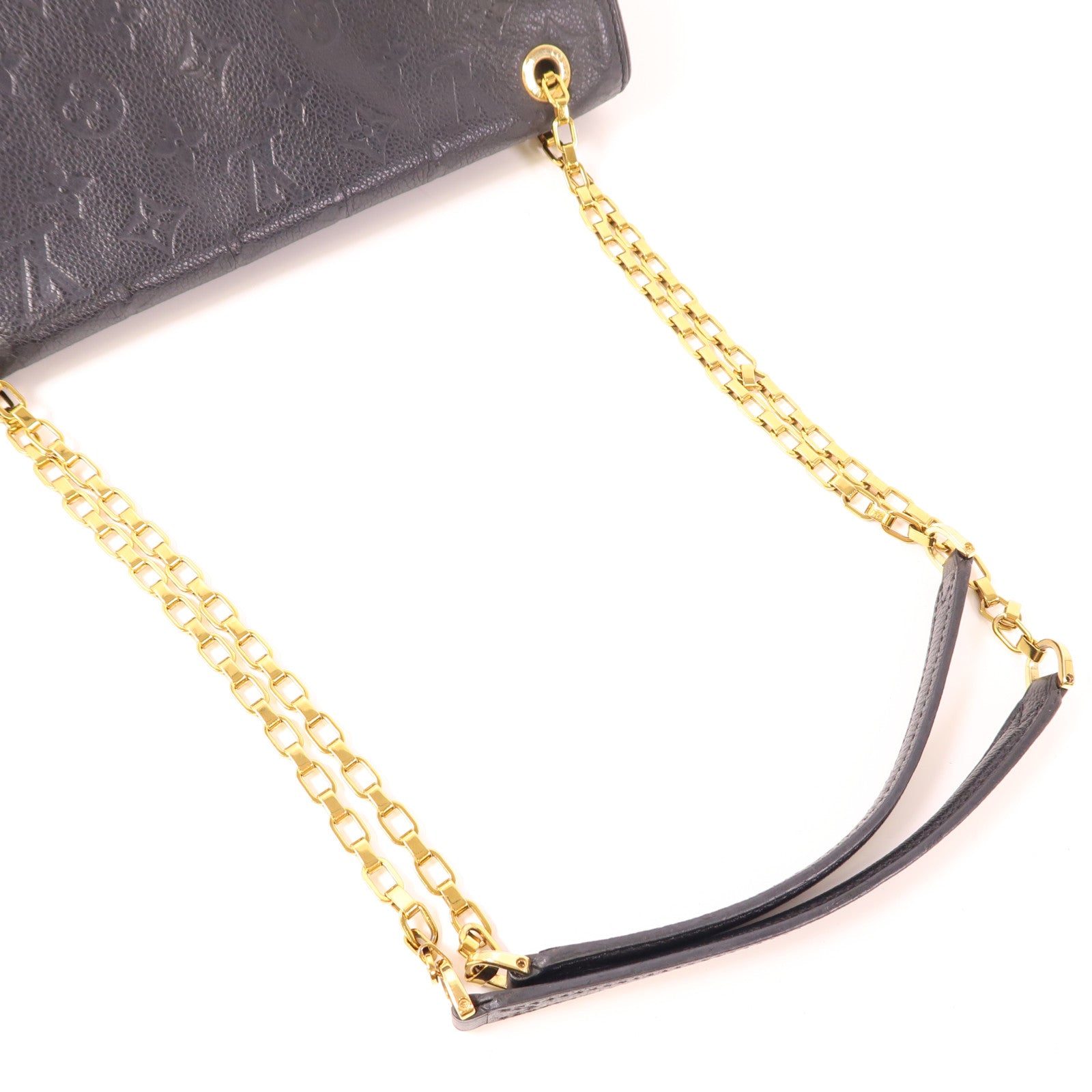 LOUIS VUITTON Monogram Empreinte Sant Germain PM金扣鏈帶肩背袋